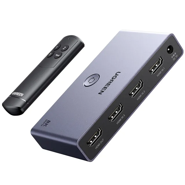 ugreen-switch-hdmi-2-1-8k-3-ingressi-1-uscita image 1