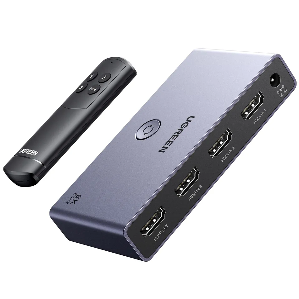 ugreen-switch-hdmi-2-1-8k-3-ingressi-1-uscita image 1