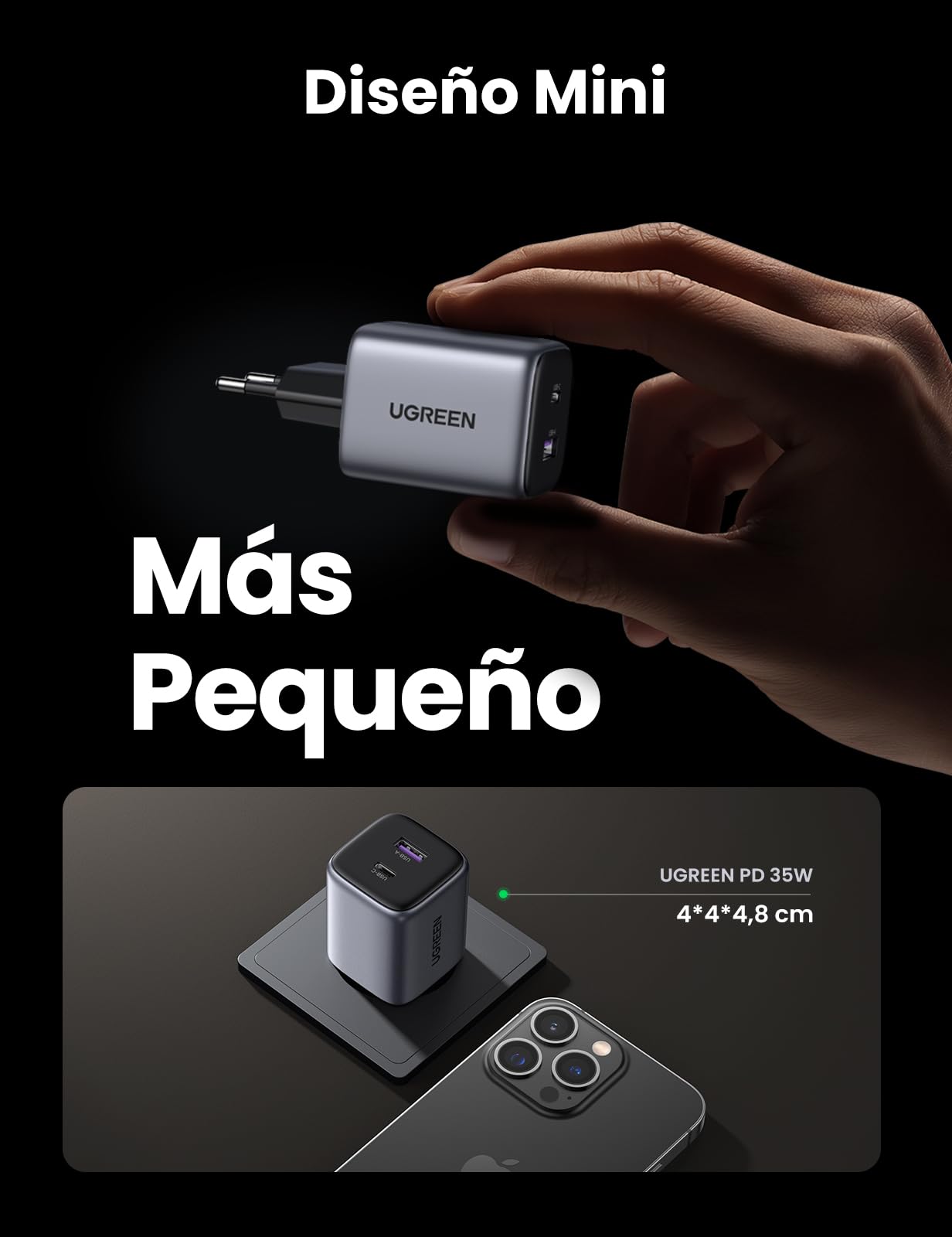 ugreen-nexode-35w-caricatore-usb-c-gan-usb-a-22-5w image 4