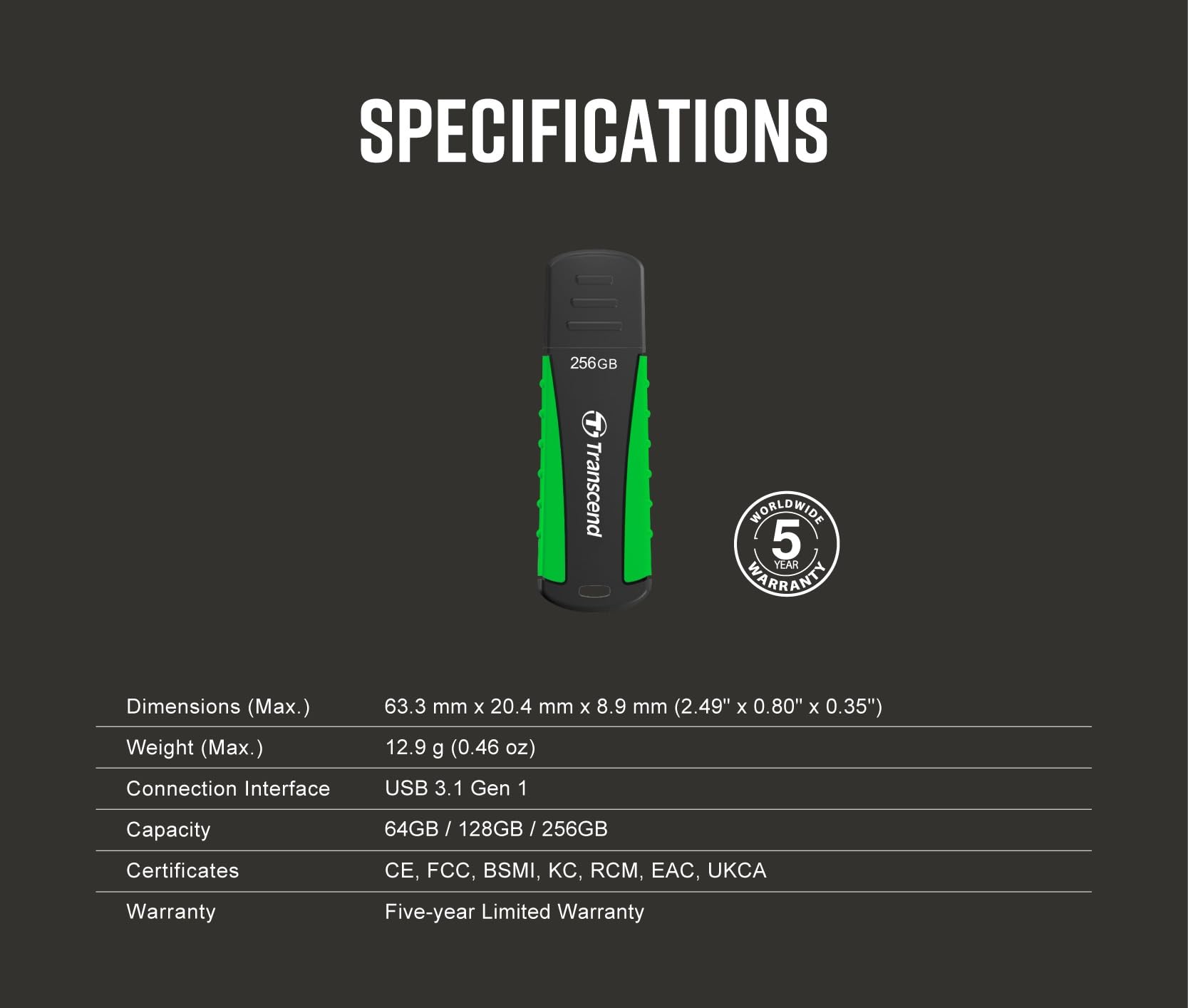 transcend-jetflash-810-chiavetta-usb-64gb-usb-3-1-gen-1 image 7