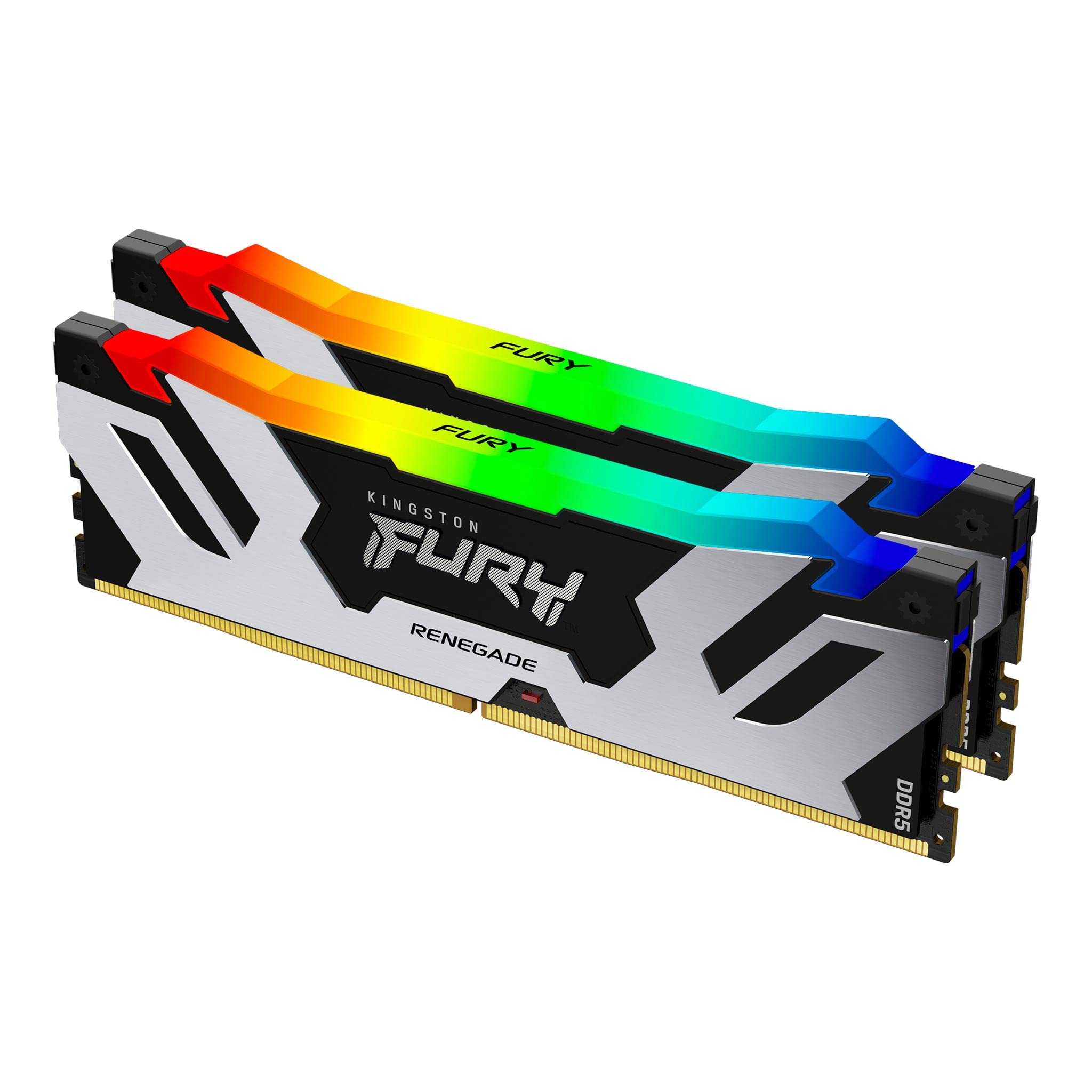 kingston-fury-renegade-ddr5-rgb-kit-48gb-2x24gb-7200mt-s-cl38-argento-nero-xmp image 1