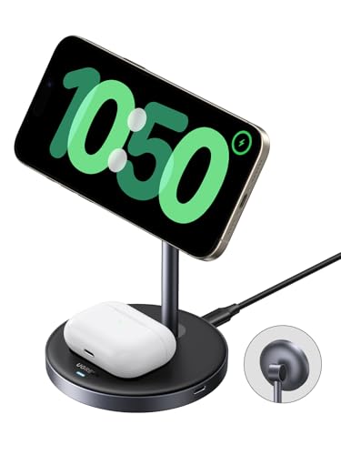 ugreen-magflow-qi2-15w-stazione-di-ricarica-wireless-magnetica-2-in-1-per-iphone image 8