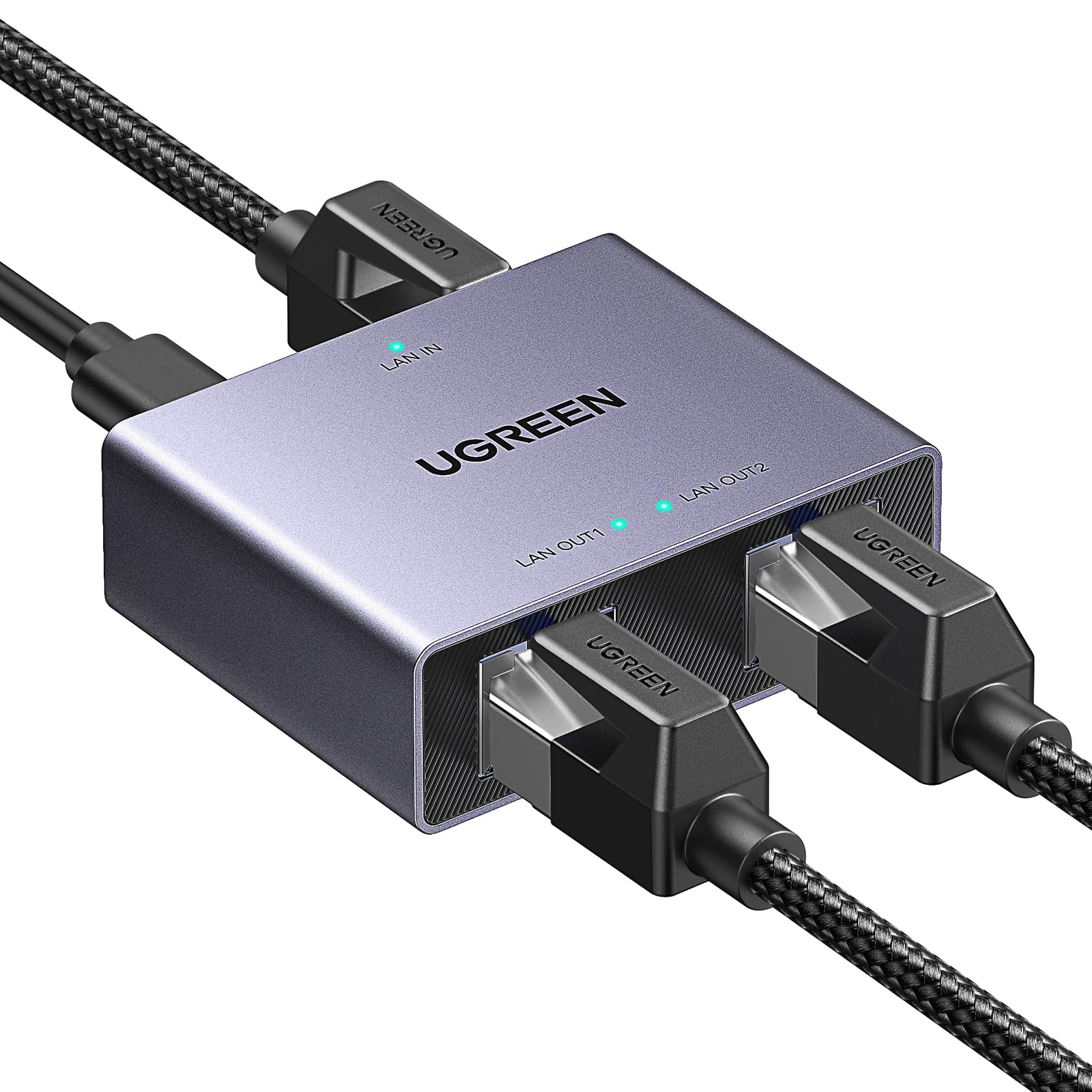 ugreen-splitter-ethernet-gigabit-1-a-2-1000mbps-con-cavo-usb-c image 1
