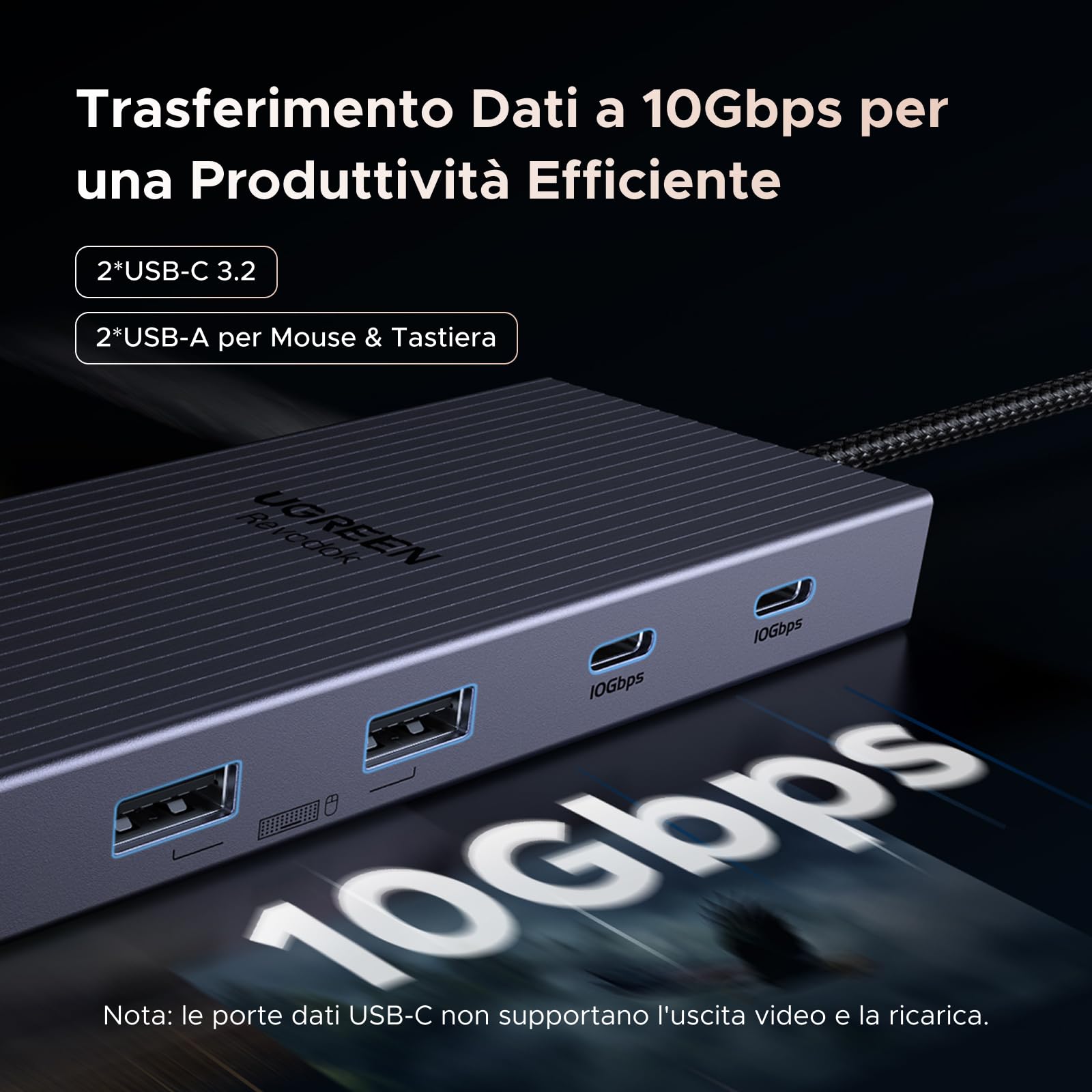 ugreen-revodok-pro-211-hub-usb-c-11-in-1-con-hdmi-4k60hz-e-displayport-4k120hz image 5