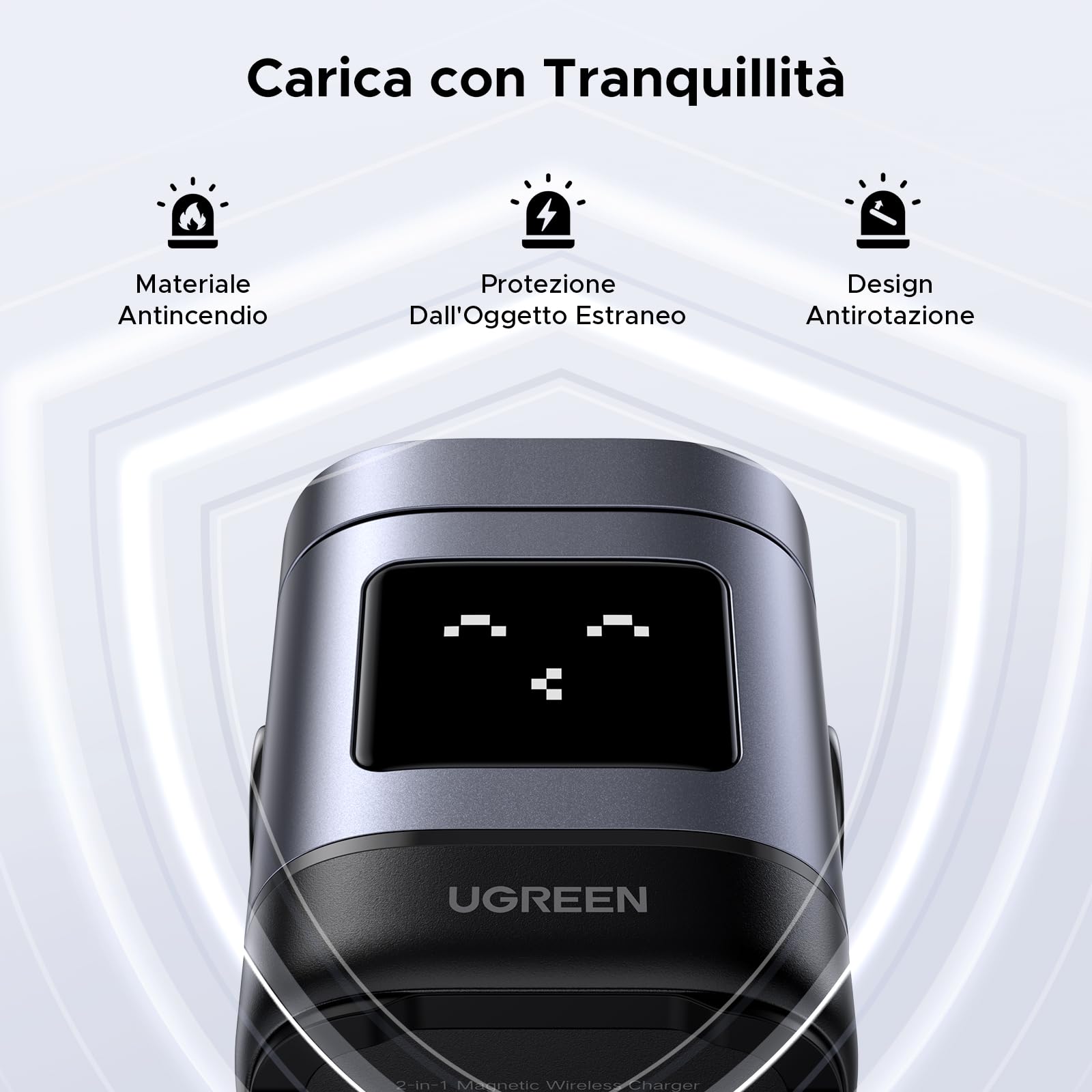 ugreen-uno-stazione-ricarica-wireless-magnetica-qi2-15w-2-in-1-per-iphone-e-airp image 8