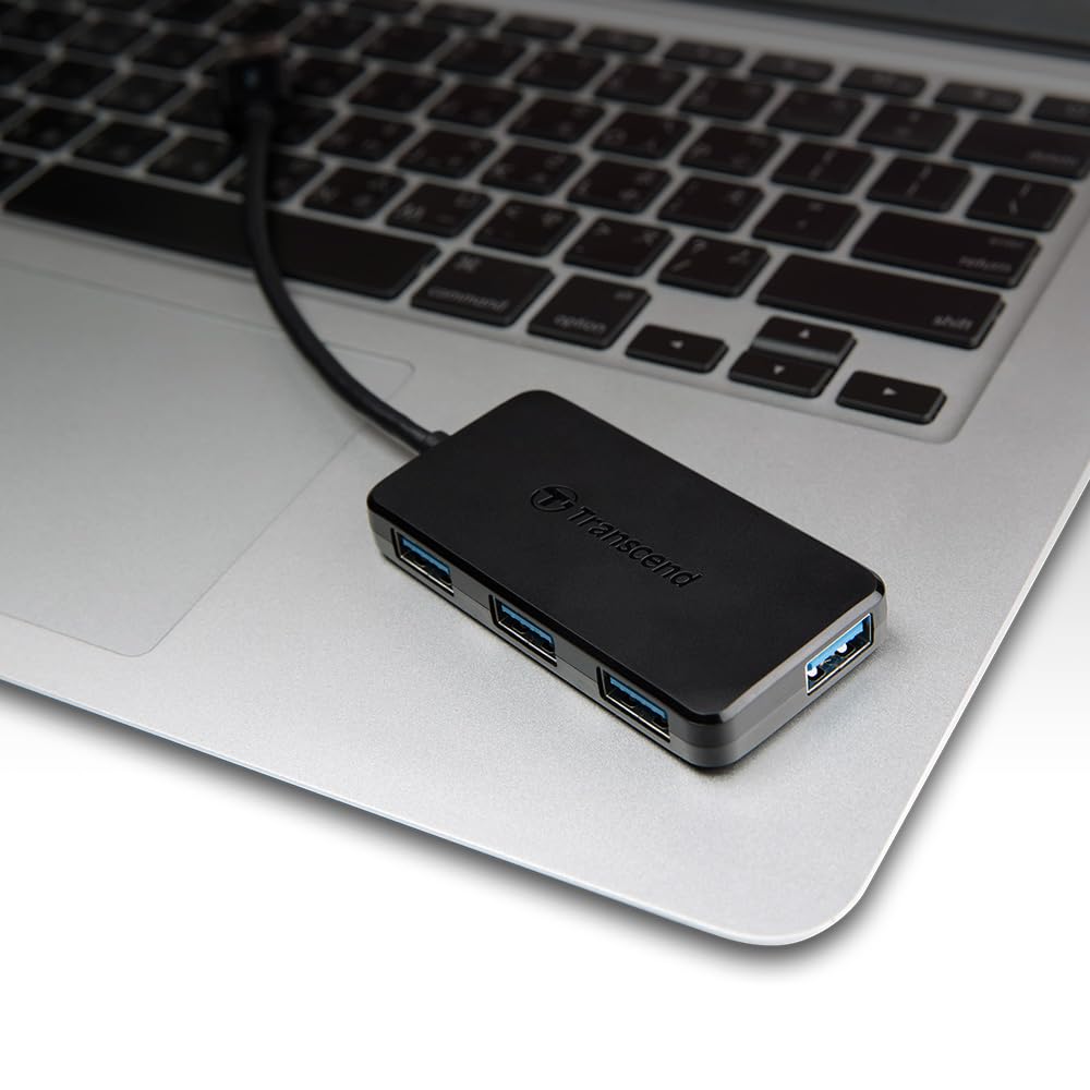 transcend-ts-hub2k-hub-usb-3-0-4-porte-compatto-portatile image 6