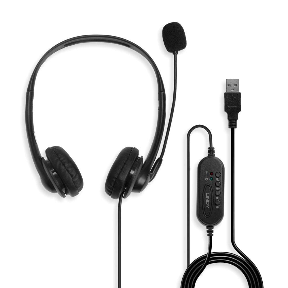 lindy-cuffie-stereo-usb-con-microfono-pro-series image 2