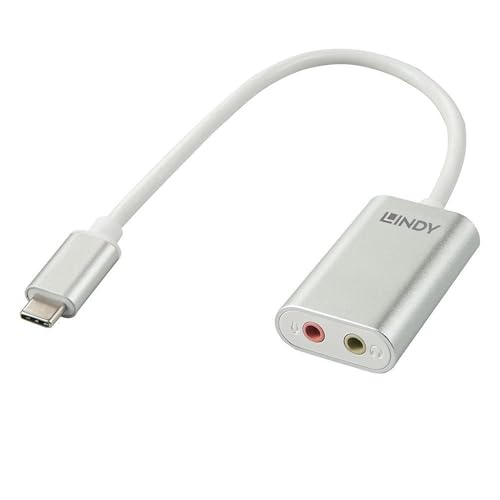 lindy-42711-adattatore-usb-c-a-2x-jack-3-5mm-bianco-per-cuffie-e-microfono image 6