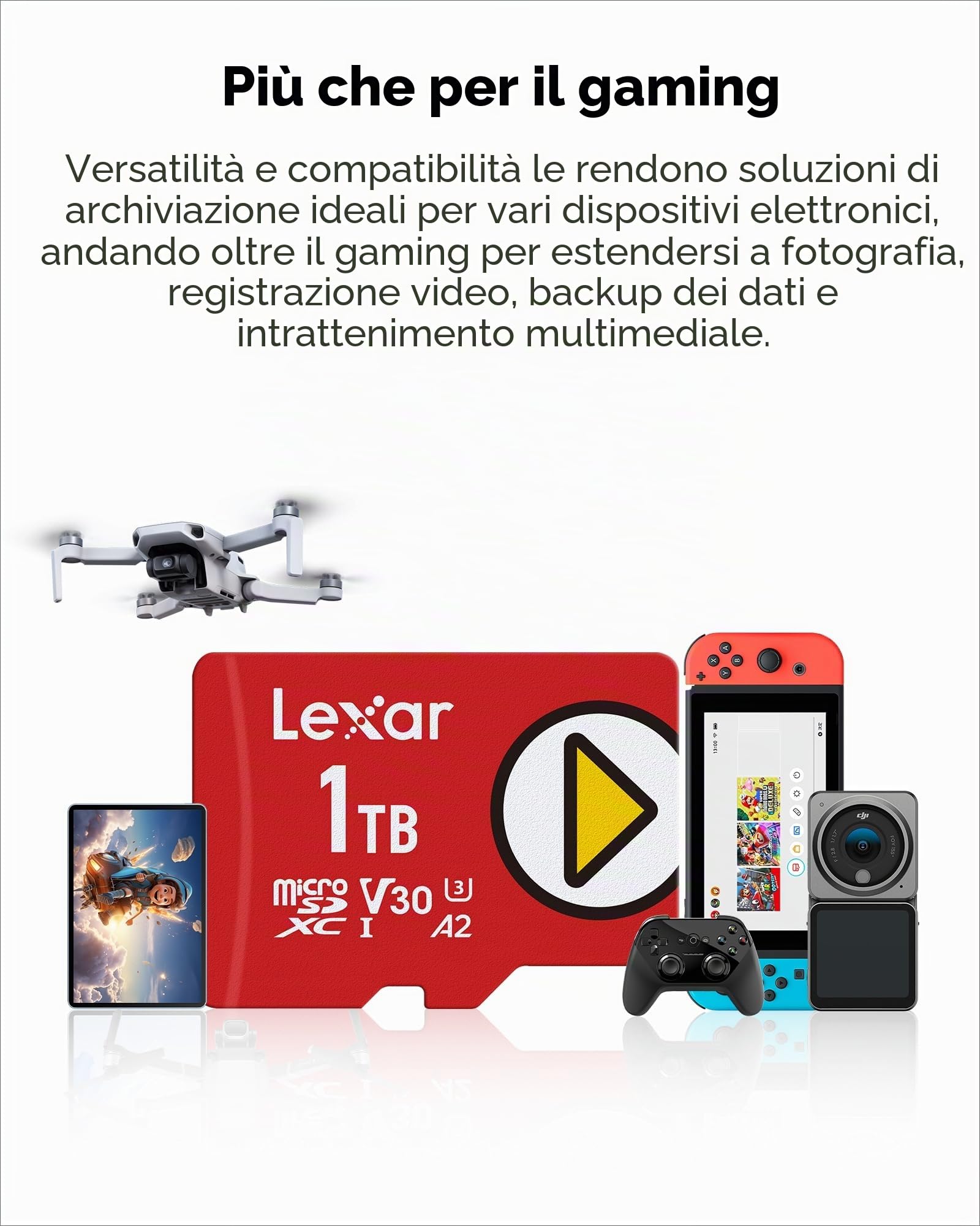 lexar-play-scheda-microsdxc-1tb-uhs-i-205mb-s-v30-a2-per-gaming-e-4k image 7