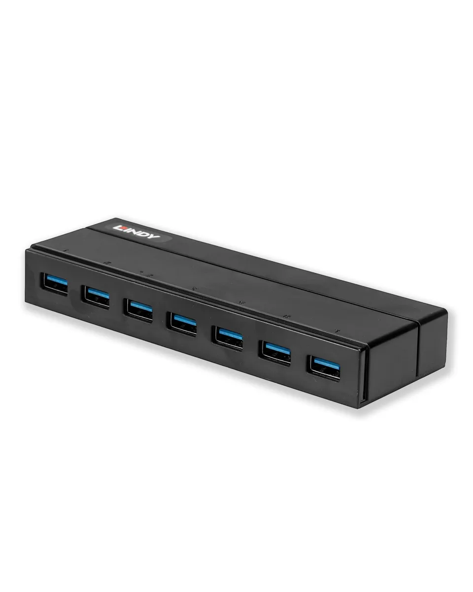 lindy-43228-hub-usb-3-0-7-porte-con-ricarica-bc-1-2 image 1