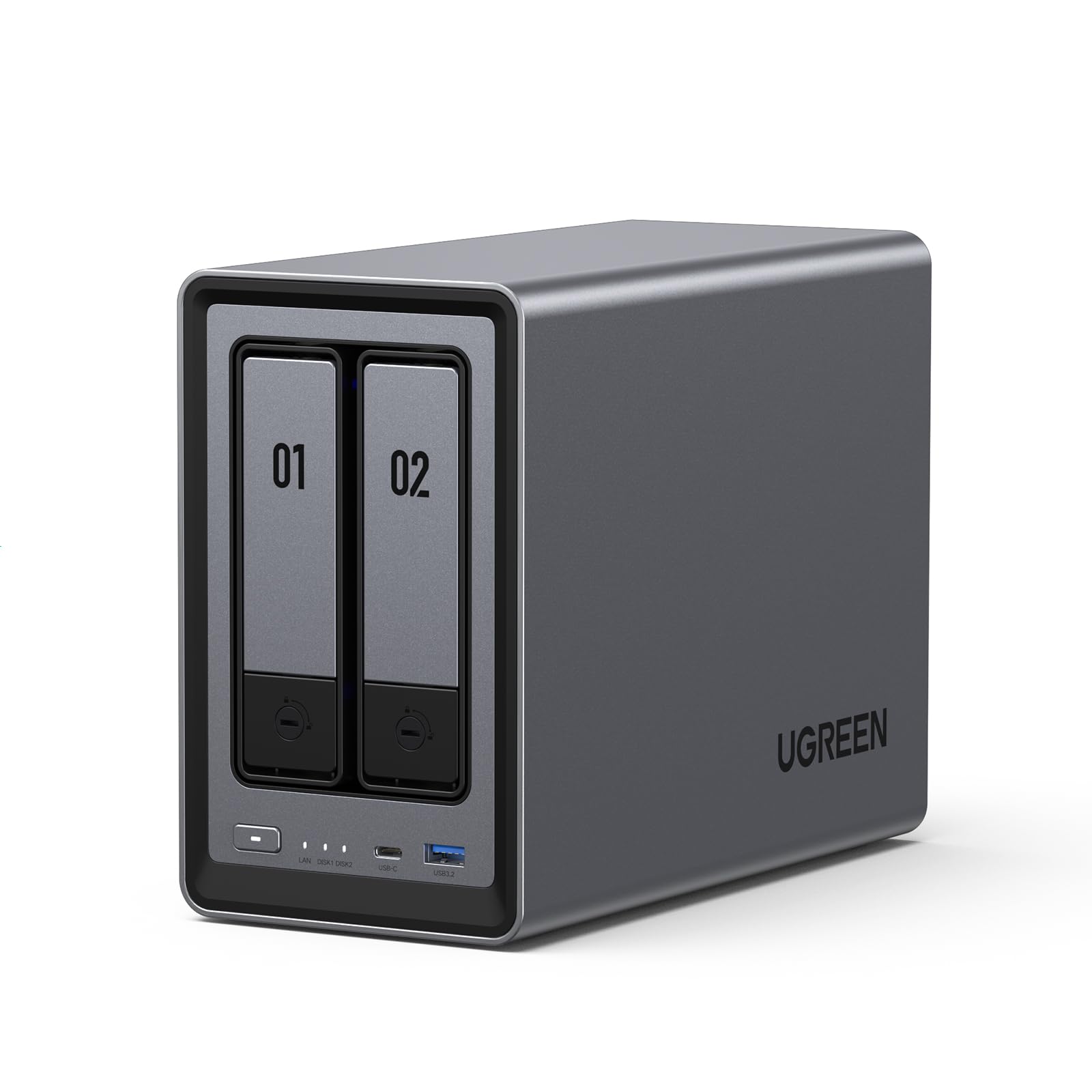 ugreen-nasync-dxp2800-nas-2-vani-intel-n100-2-5gbe-8gb-ddr5-senza-hdd image 1