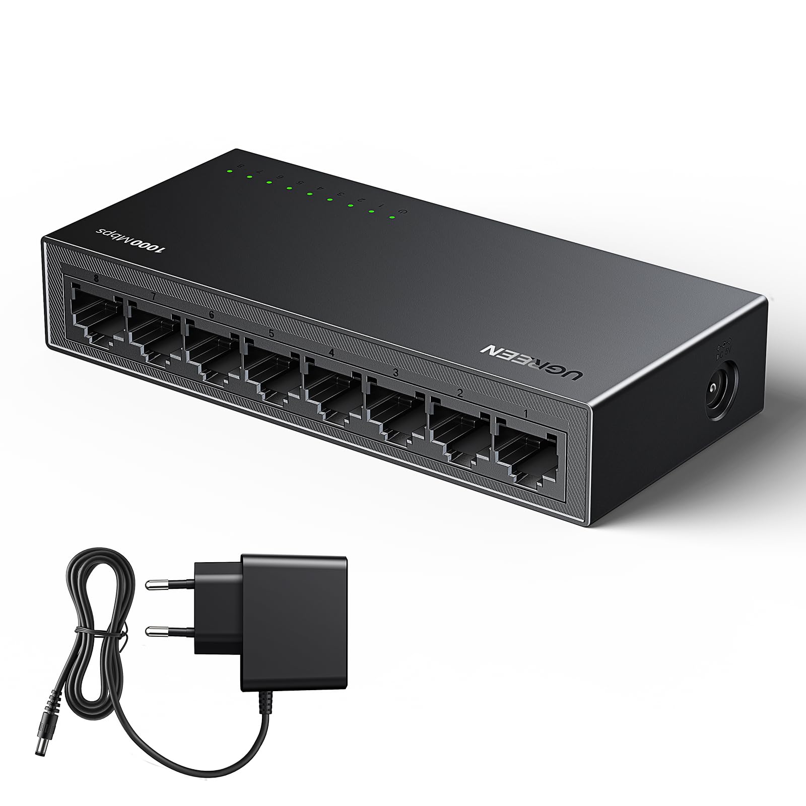ugreen-switch-di-rete-ethernet-8-porte-gigabit-10-100-1000-mbps image 1