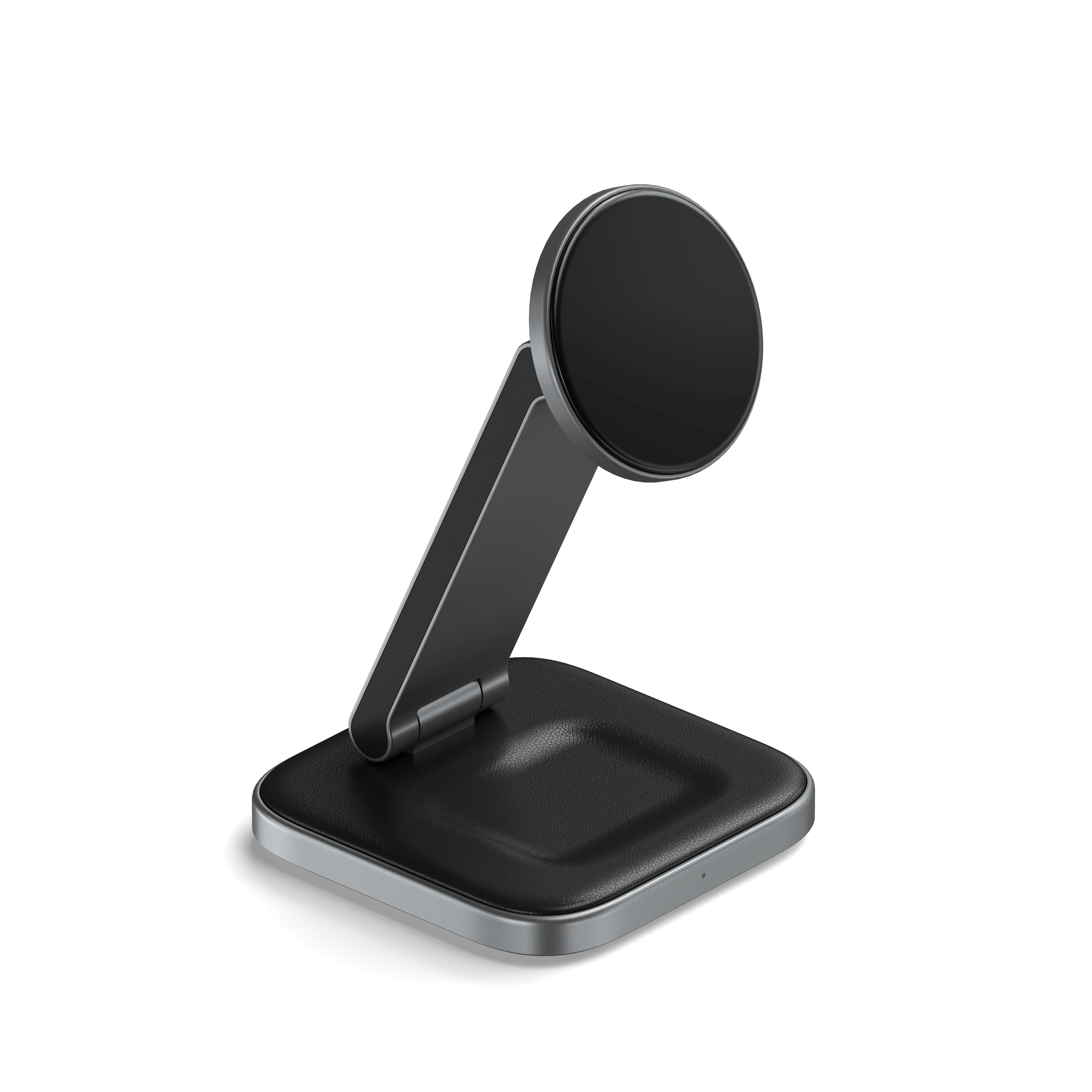 satechi-2-in-1-foldable-qi2-stand-di-ricarica-wireless-iphone-airpods image 2