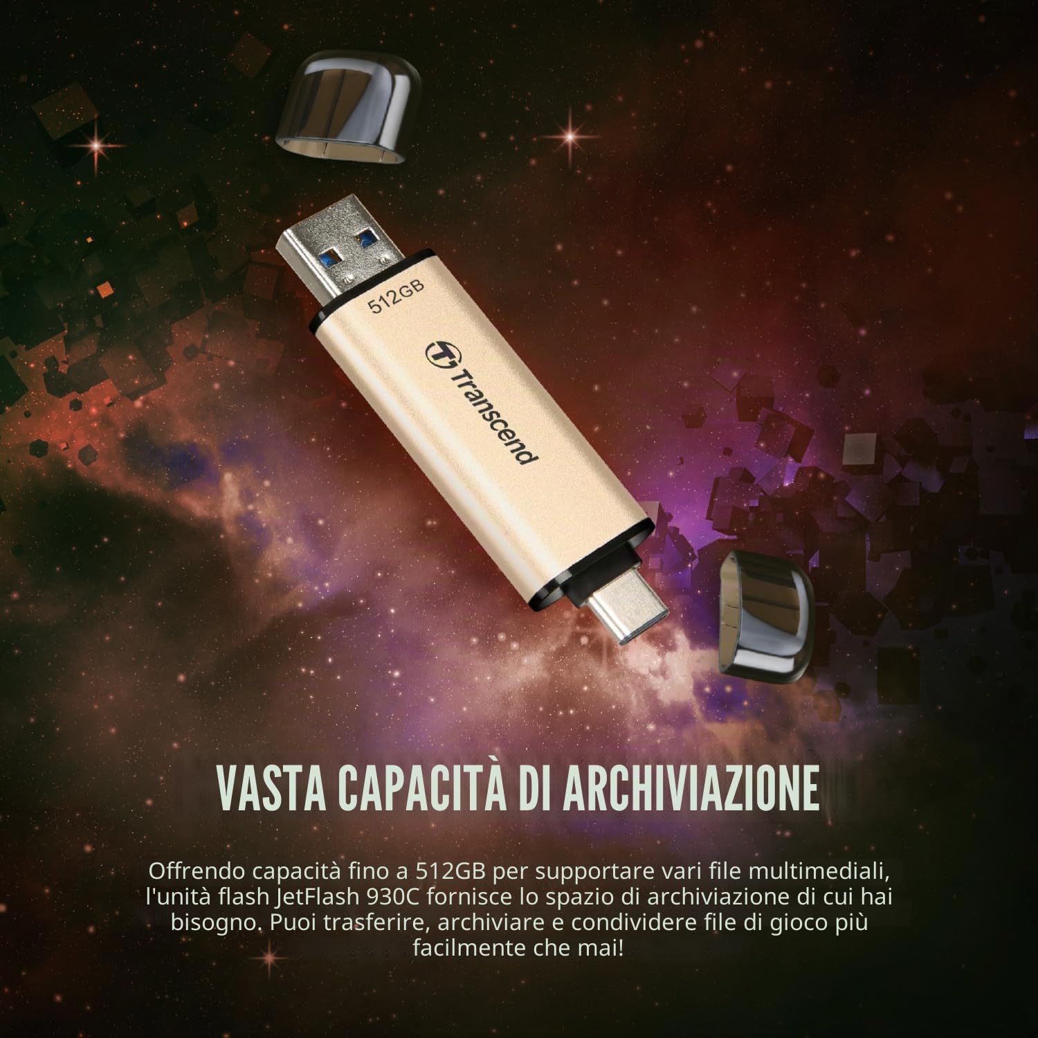 transcend-jetflash-930c-usb-3-2-gen-1-chiavetta-128gb-rosa-oro image 7