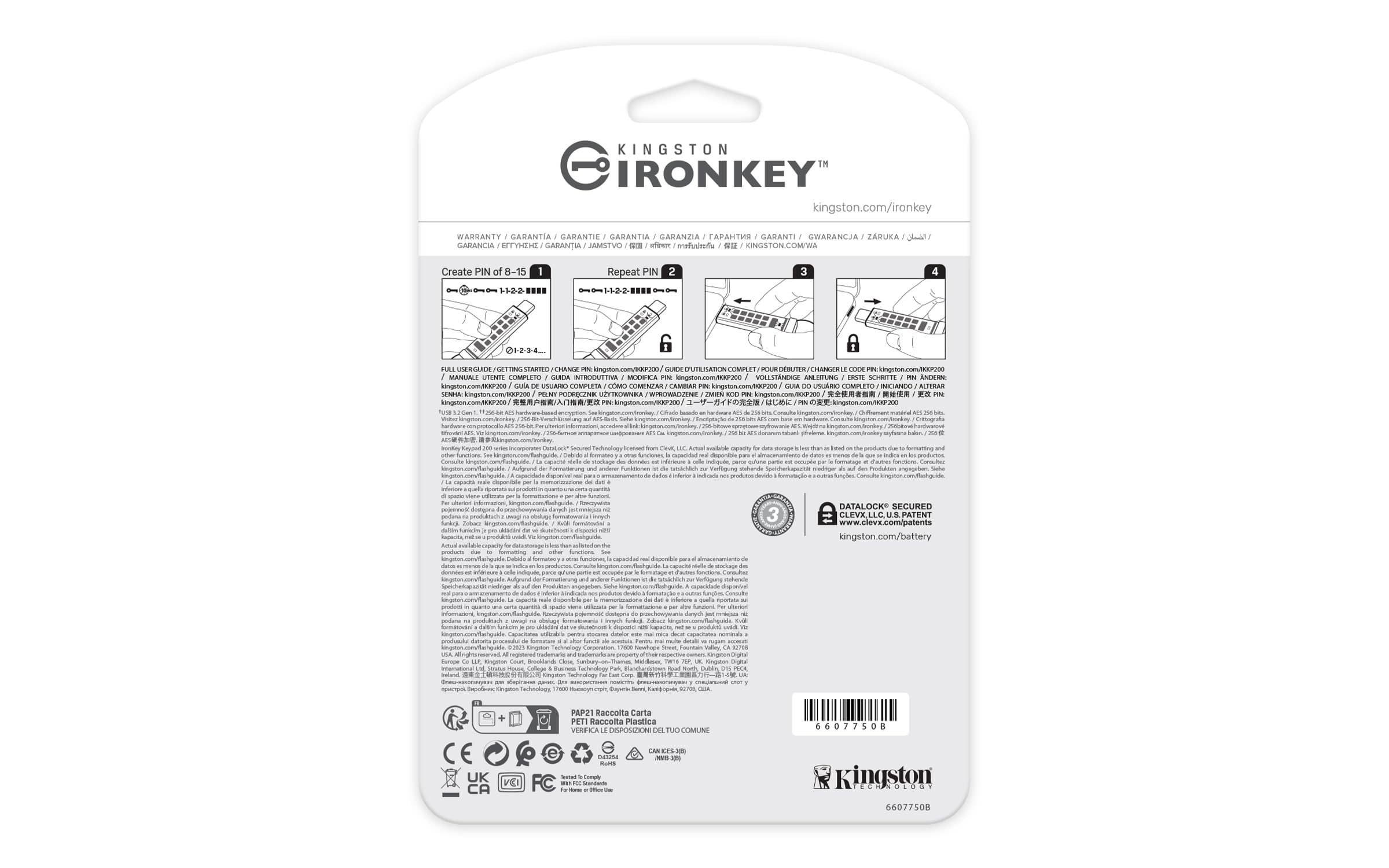 kingston-ironkey-keypad-200c-64gb-usb-c-drive-flash-crittografata-xts-aes-256-bi image 5