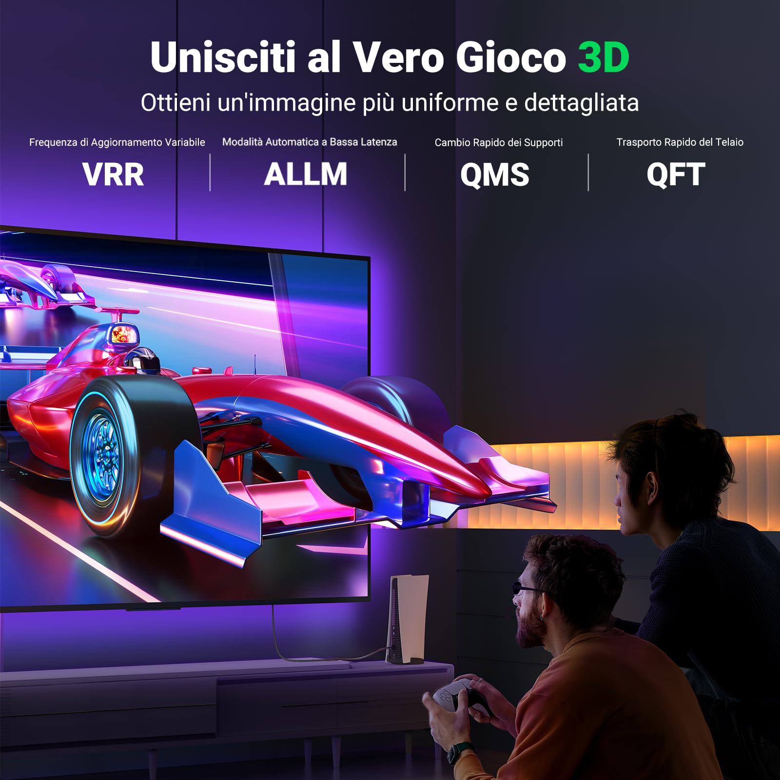 ugreen-prolunga-hdmi-2-1-8k-60hz-maschio-femmina-0-5m image 2