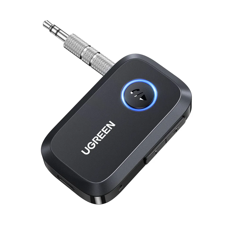 ugreen-ricevitore-bluetooth-6-0-auto-aux-jack-3-5mm-con-microfono-nero image 1