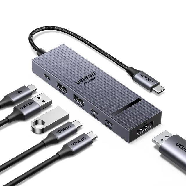 ugreen-revodok-pro-1062-hub-usb-c-6-in-1-con-displayport-4k-60hz-e-pd-100w image 1