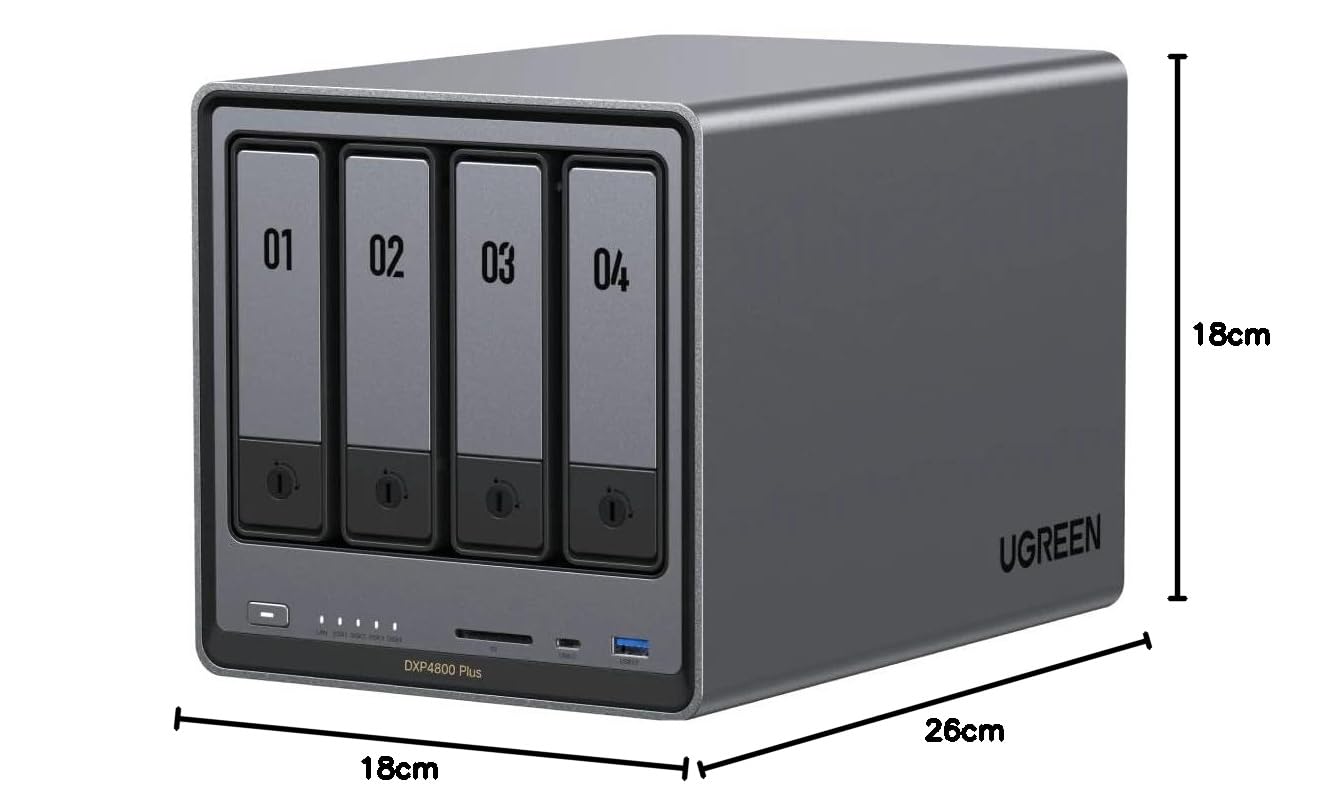 ugreen-nasync-dxp4800-plus-nas-4-bay-16tb-con-4x-wd-4tb image 2