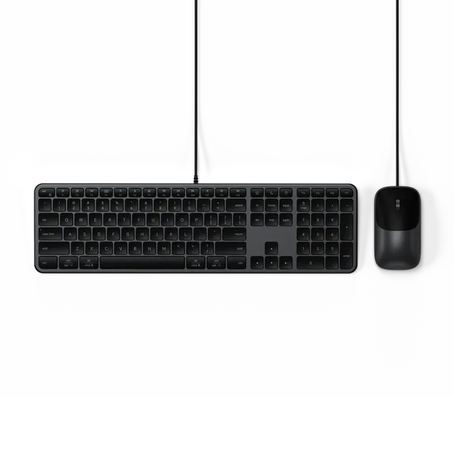 satechi-slim-clx3-combo-cablata-tastiera-mouse-usb-c image 1