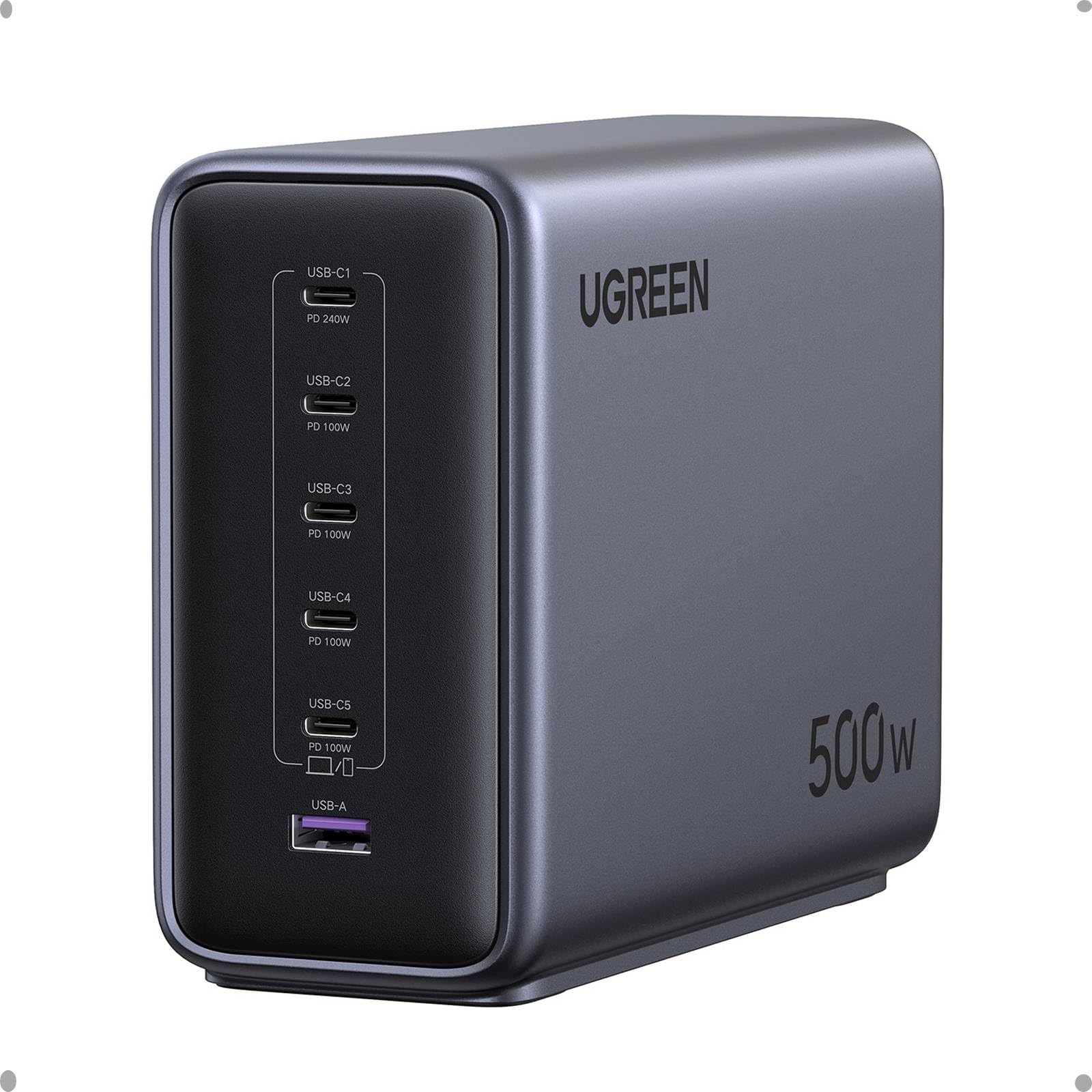 ugreen-nexode-stazione-di-ricarica-500w-gan-6-porte-usb-c-pd-3-1-fino-a-240w image 1