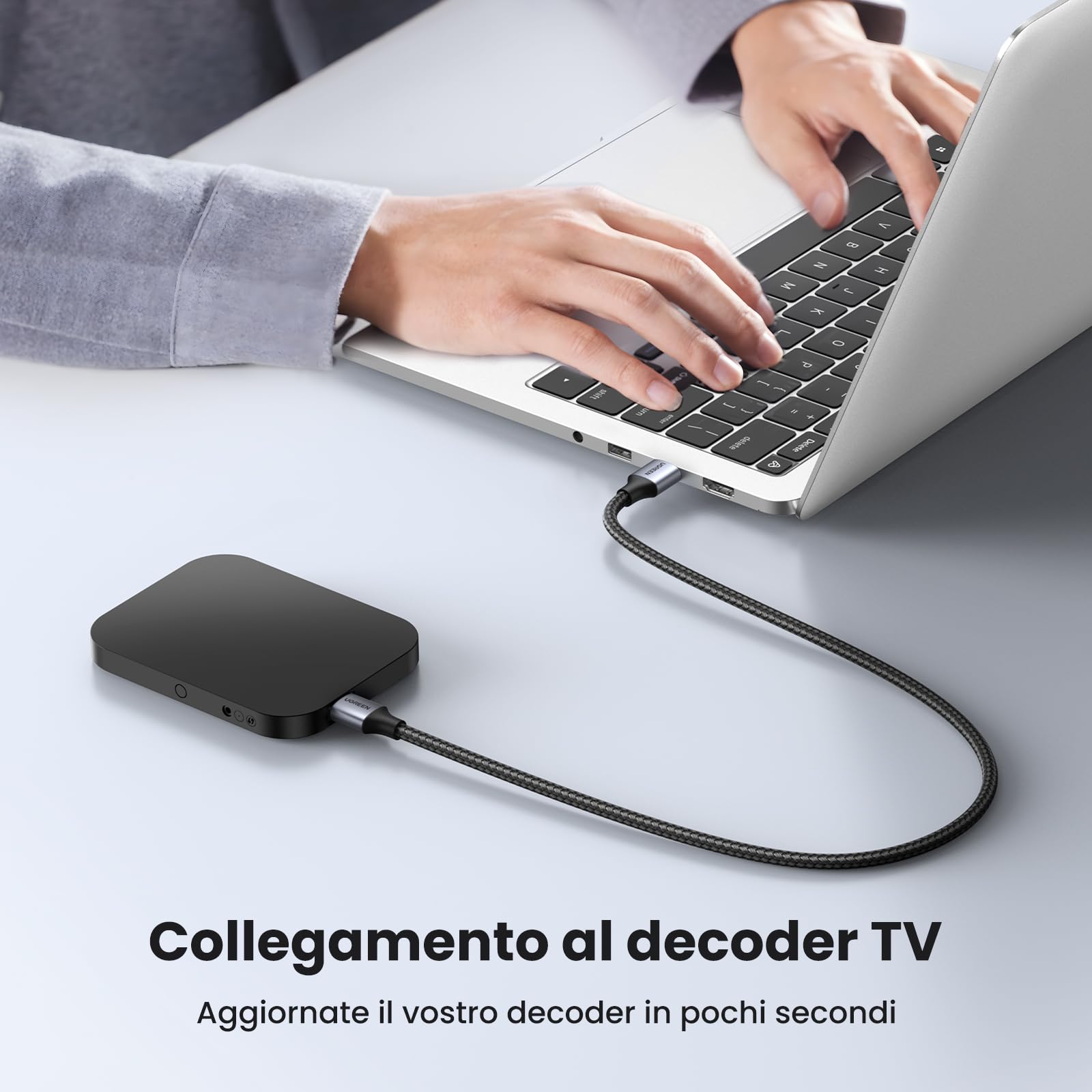 ugreen-cavo-usb-3-0-type-a-maschio-a-maschio-0-5m-5gbps-in-nylon-e-alluminio image 6