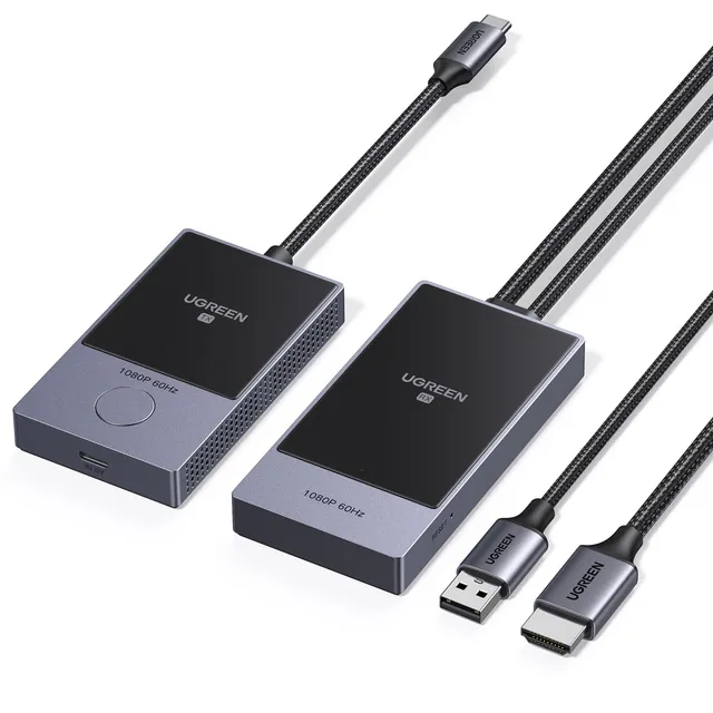 ugreen-trasmettitore-ricevitore-hdmi-wireless-usb-c-tx-hdmi-rx-1080p-60hz-50m-pd image 1