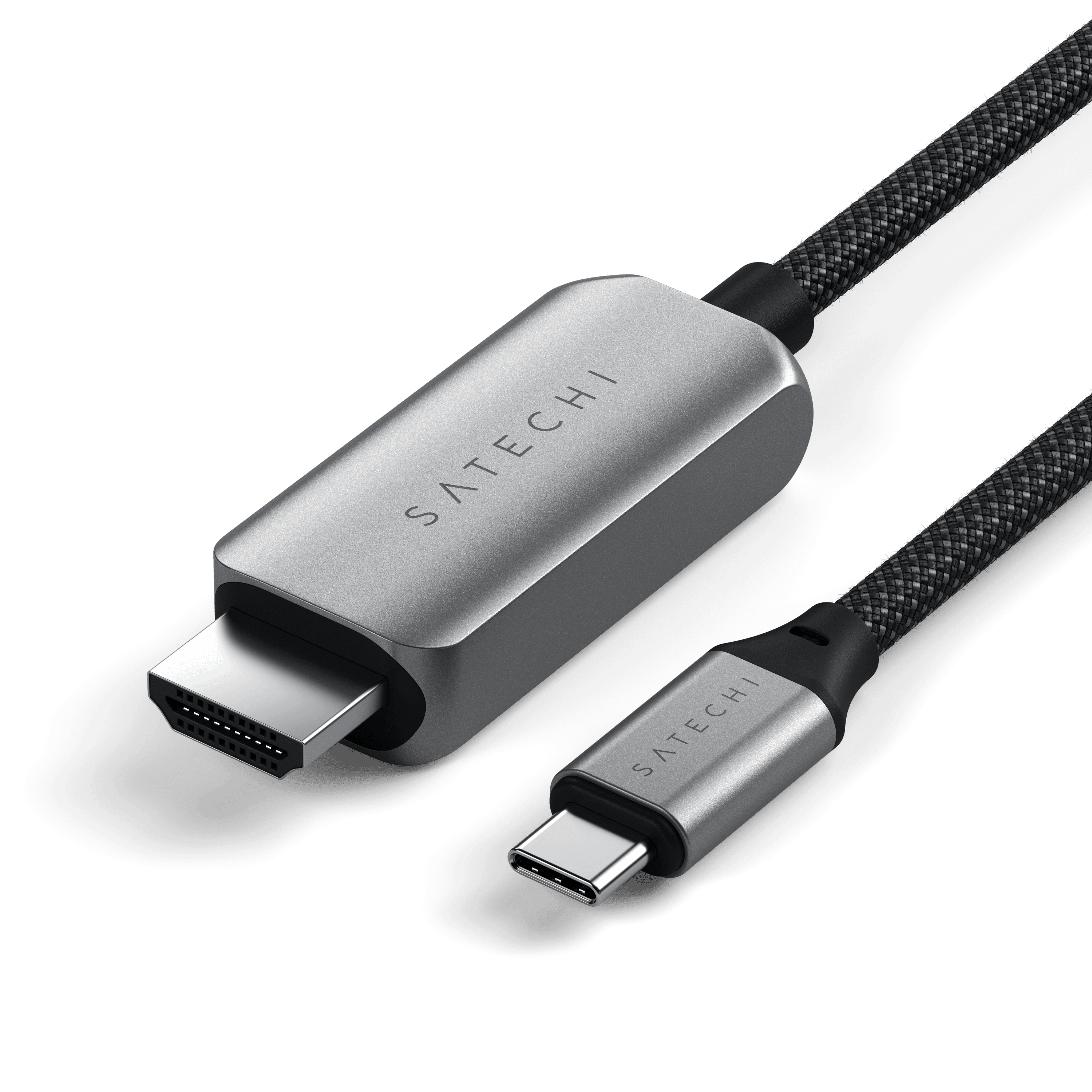 satechi-cavo-usb-c-a-hdmi-2-1-8k-2m-treccia-alluminio-4k-120hz-8k-60hz image 1