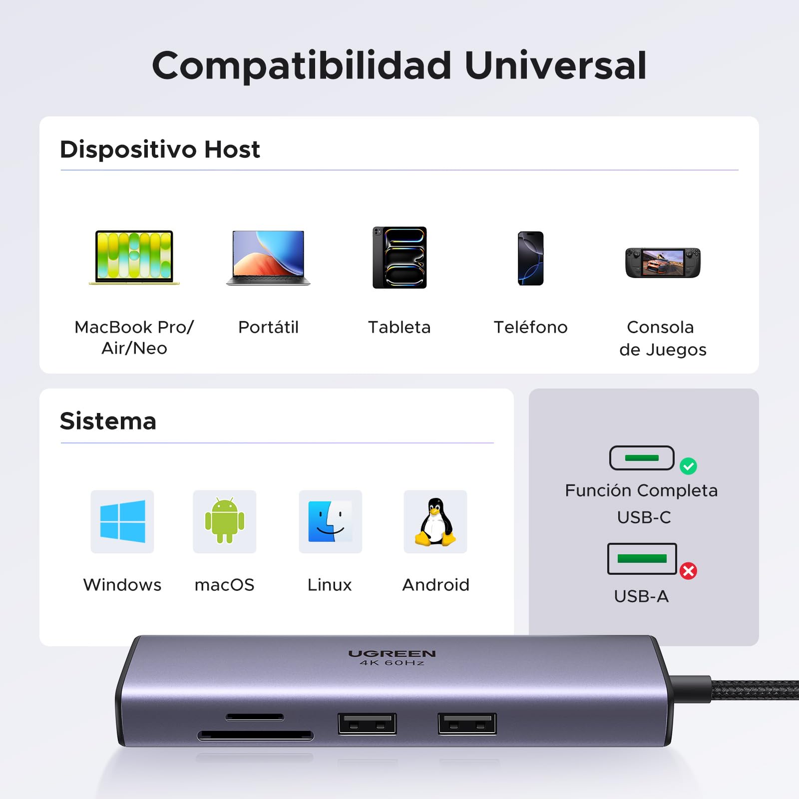 ugreen-revodok-107-hub-usb-c-7-in-1-hdmi-4k-60hz-pd-100w-ethernet image 6