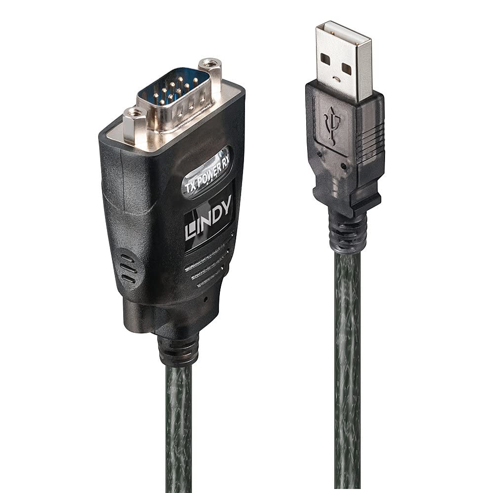 lindy-convertitore-usb-a-seriale-rs232-9-vie-con-com-port-retention-1-1m-chipset image 1