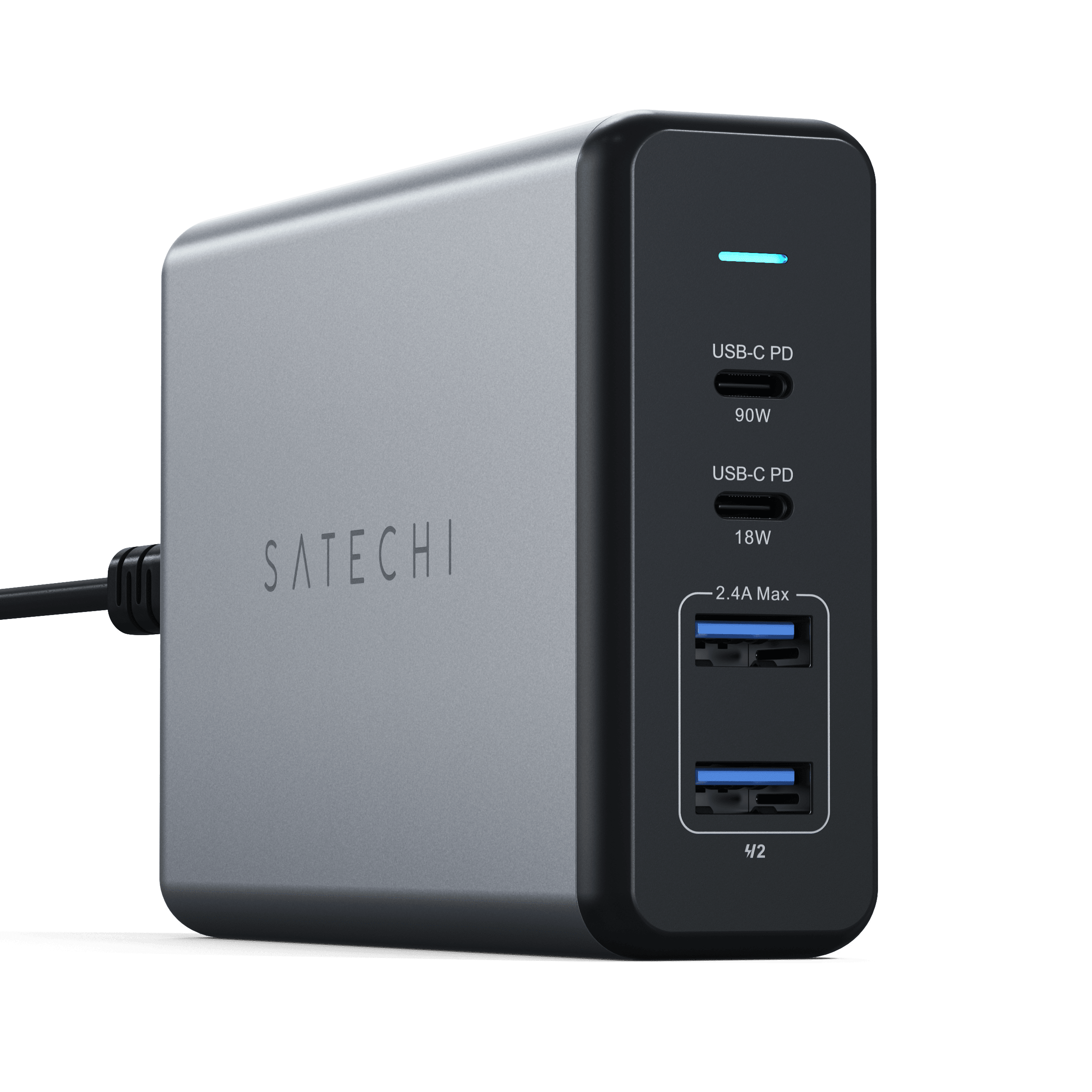 satechi-108w-pro-usb-c-pd-caricatore-desktop-4-porte image 4