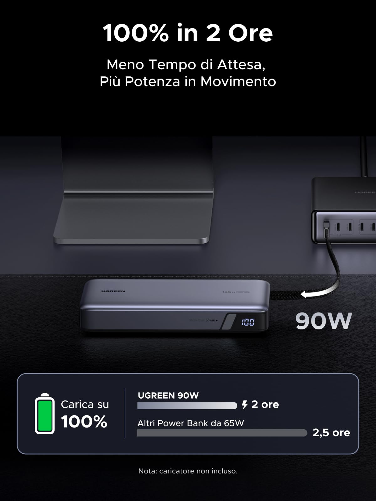 ugreen-nexode-power-bank-25000mah-165w-con-2-cavi-usb-c image 6