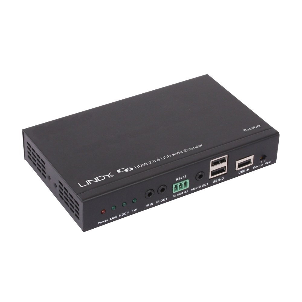 lindy-extender-hdbaset-2-0-kvm-hdmi-usb-cat-6-4k60 image 2