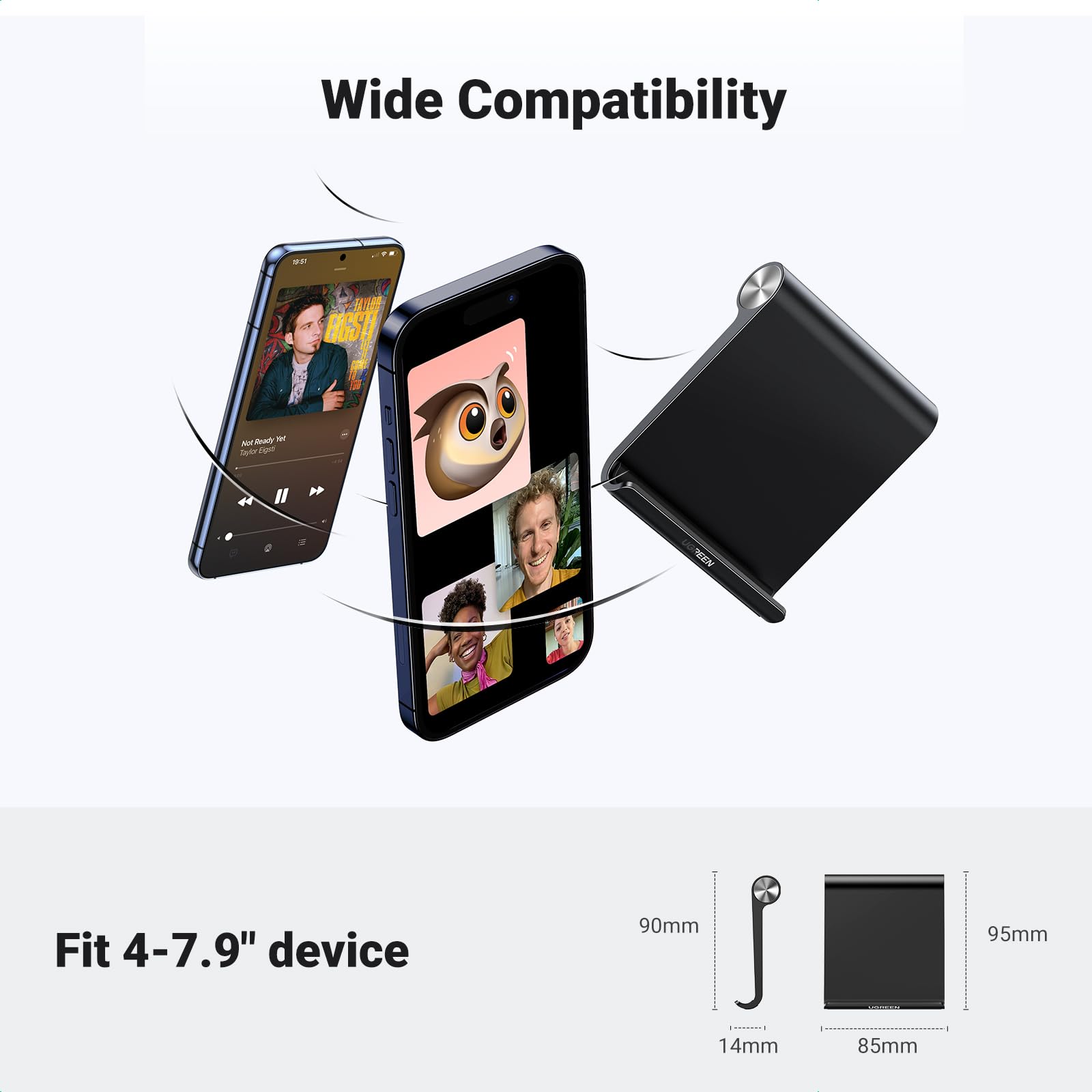 ugreen-supporto-da-tavolo-per-cellulare-e-tablet-4-7-9-regolabile-nero image 6