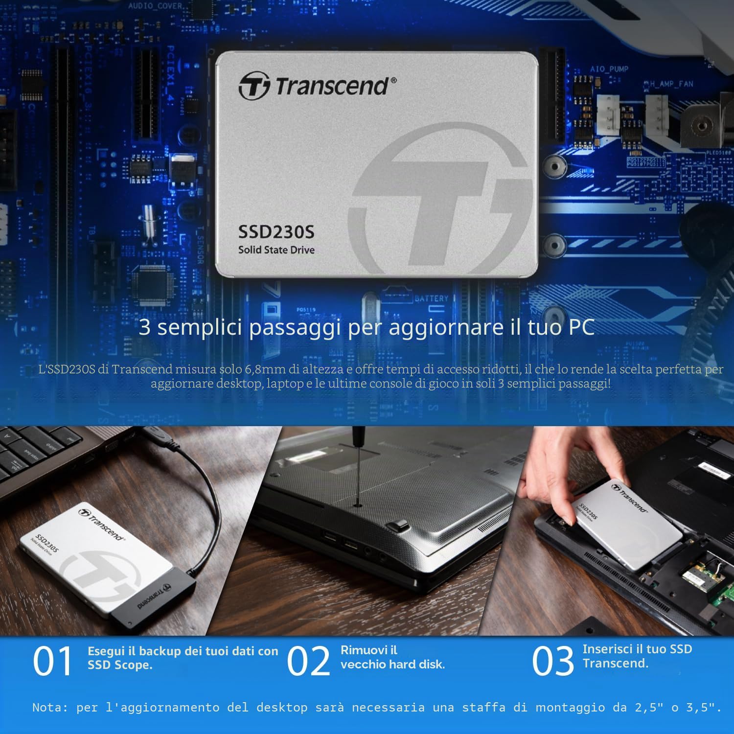 transcend-ssd230s-ssd-interno-2tb-sata-iii-2-5-pollici-3d-tlc-nand image 8