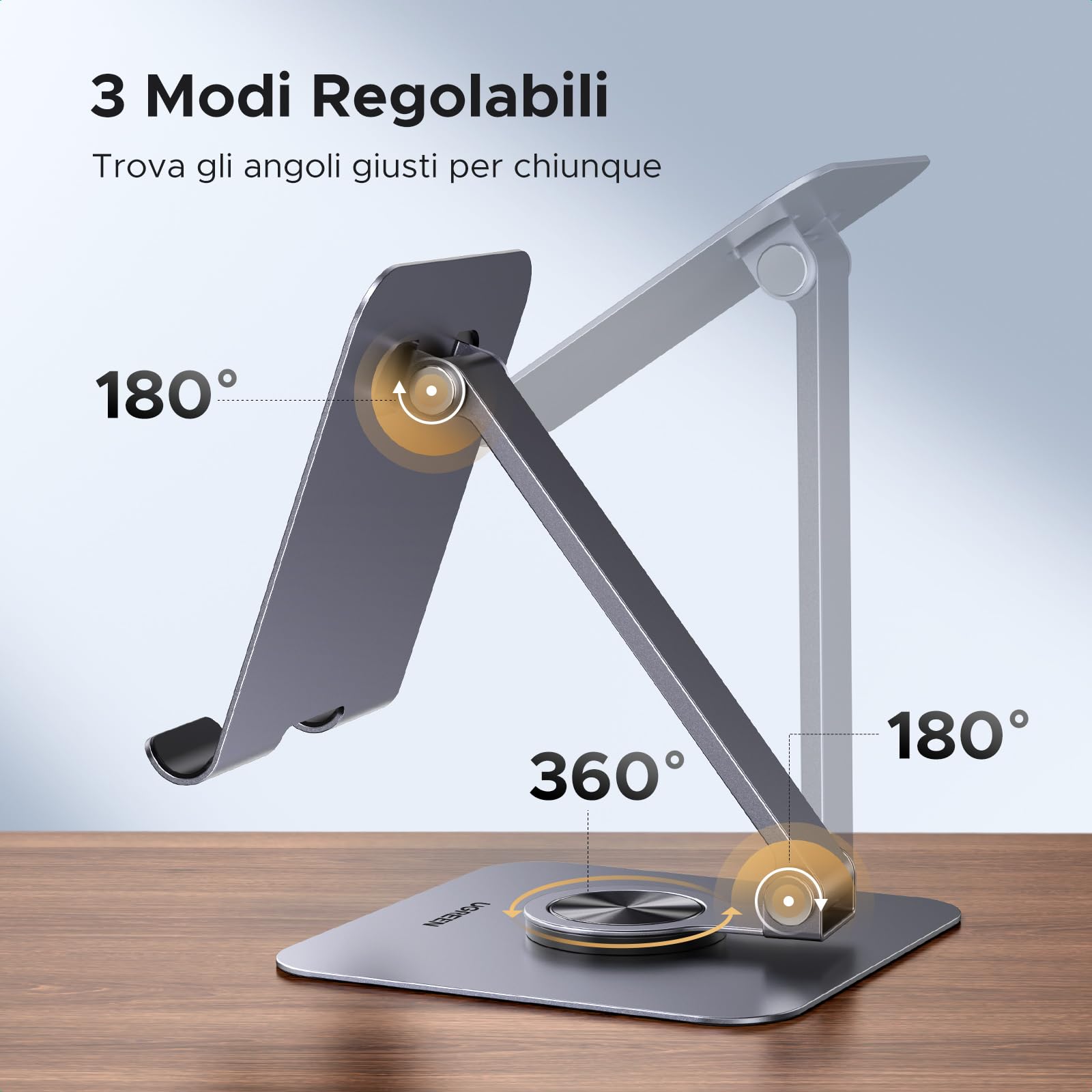 ugreen-supporto-tablet-da-tavolo-in-alluminio-rotante-360-pieghevole-4-7-12-9 image 5