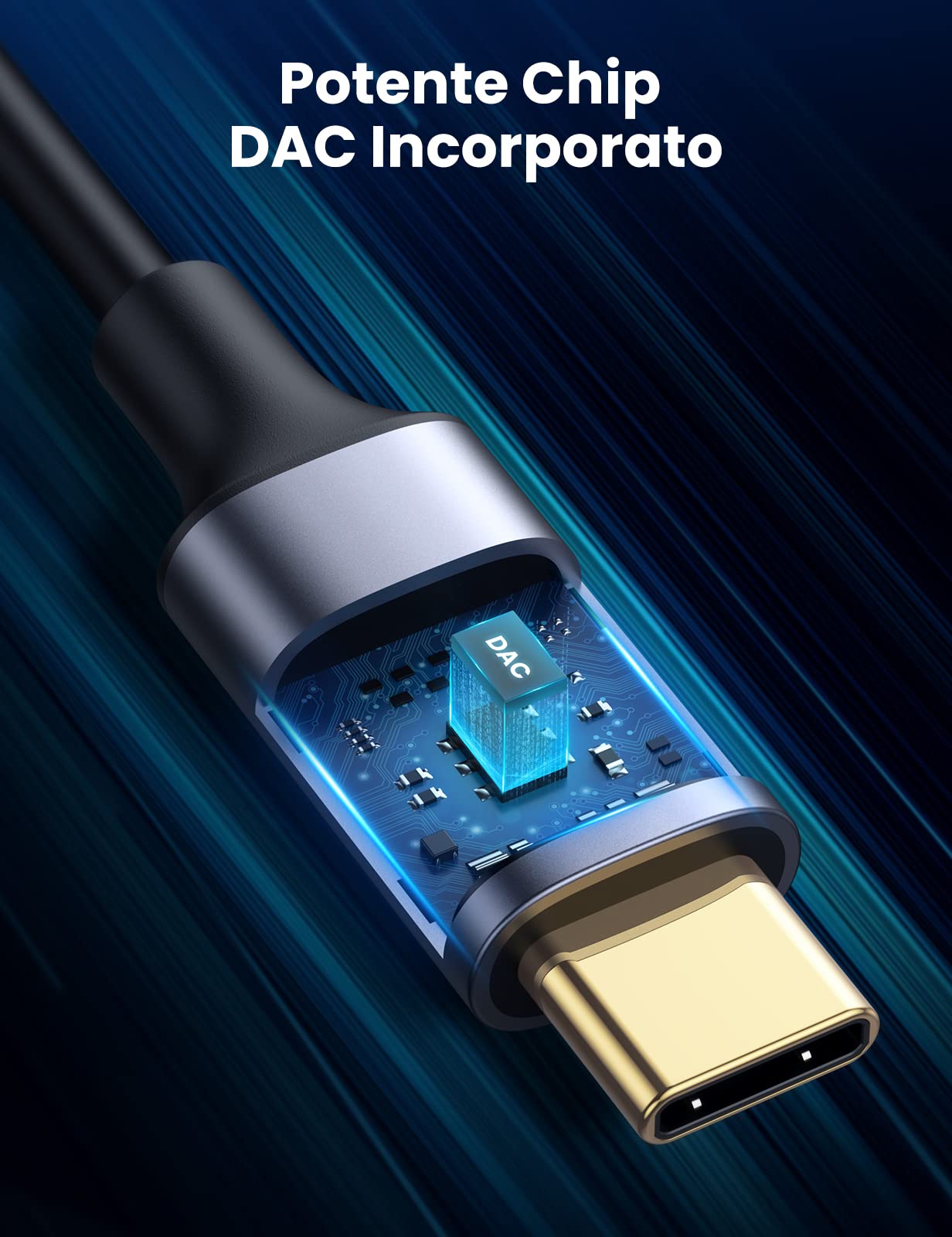 ugreen-cavo-usb-c-a-2-rca-maschio-1-5m-con-chip-dac-hi-fi image 2