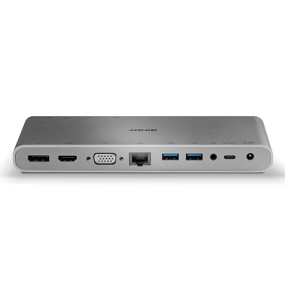lindy-43226-docking-station-usb-3-1-tipo-c-notebook-con-hdmi-displayport-e-vga image 3