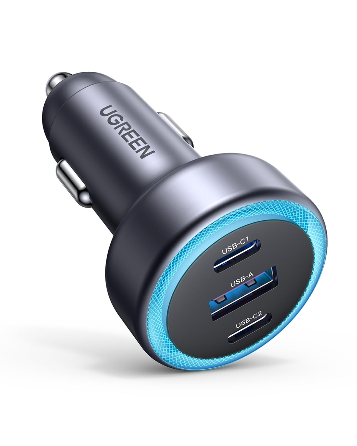 ugreen-caricatore-auto-usb-c-30w-pd-qc-3-0-a-3-porte-accendisigari image 4