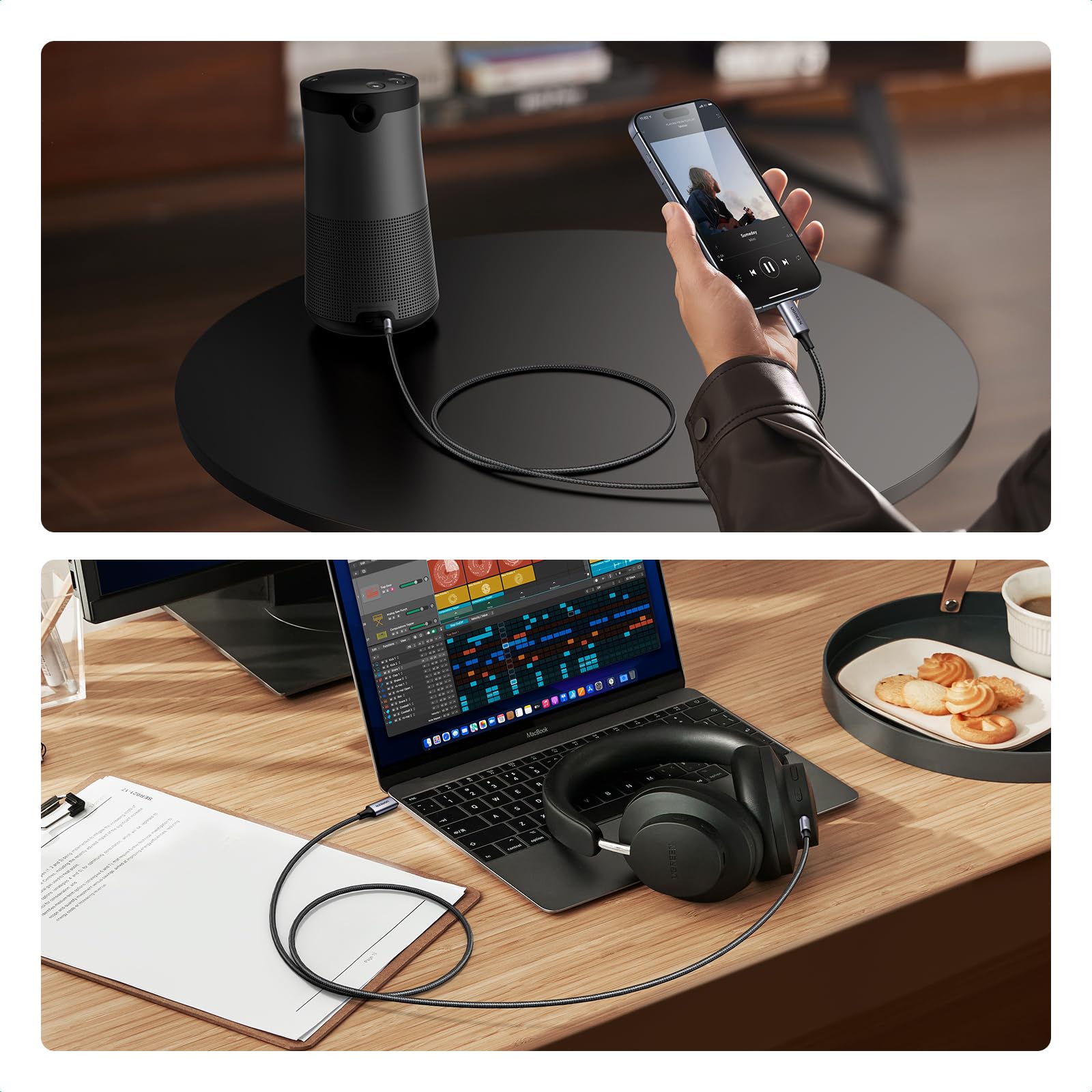 ugreen-cavo-usb-c-a-jack-3-5mm-trrs-dac-2m-per-microfono image 4