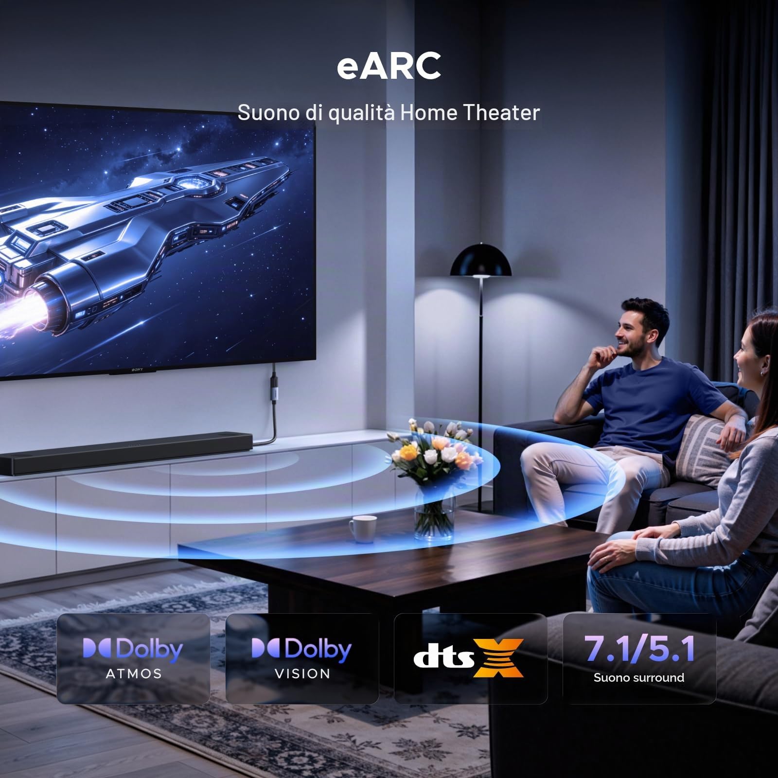 ugreen-cavo-prolunga-hdmi-2-1-maschio-femmina-8k-60hz-4k-240hz-48gbps-1m image 6