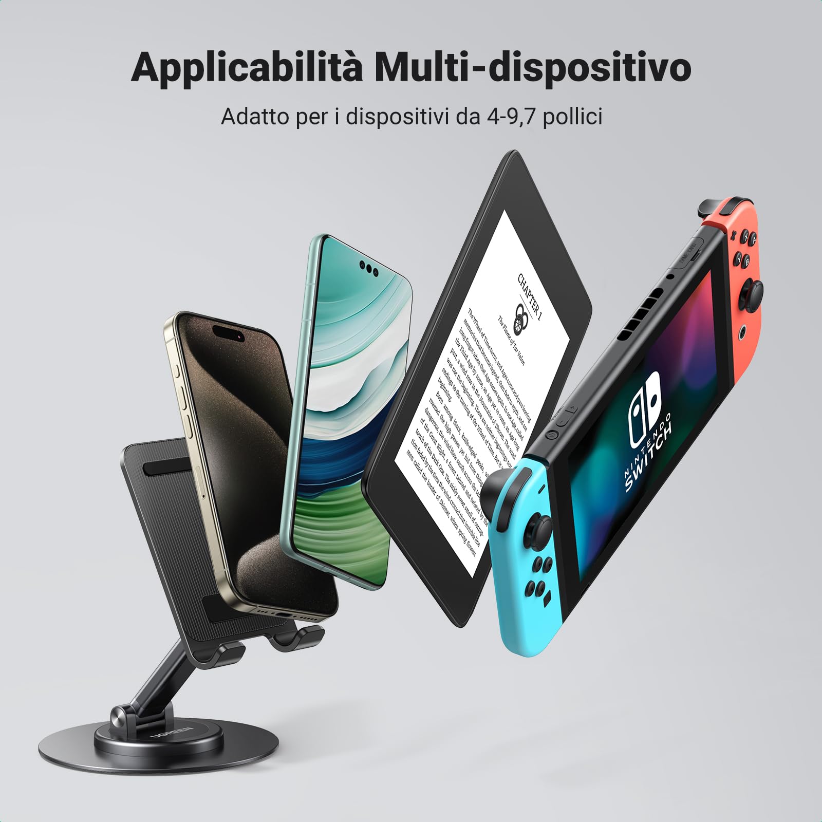 ugreen-supporto-cellulare-e-tablet-da-tavolo-regolabile-4-9-7-con-base-girevole- image 4