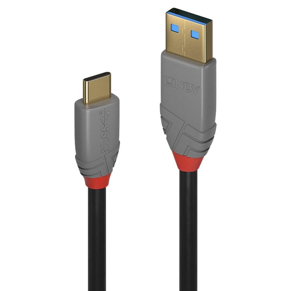 lindy-cavo-usb-3-1-tipo-c-a-a-anthra-line-5a-1m-10gbps image 1