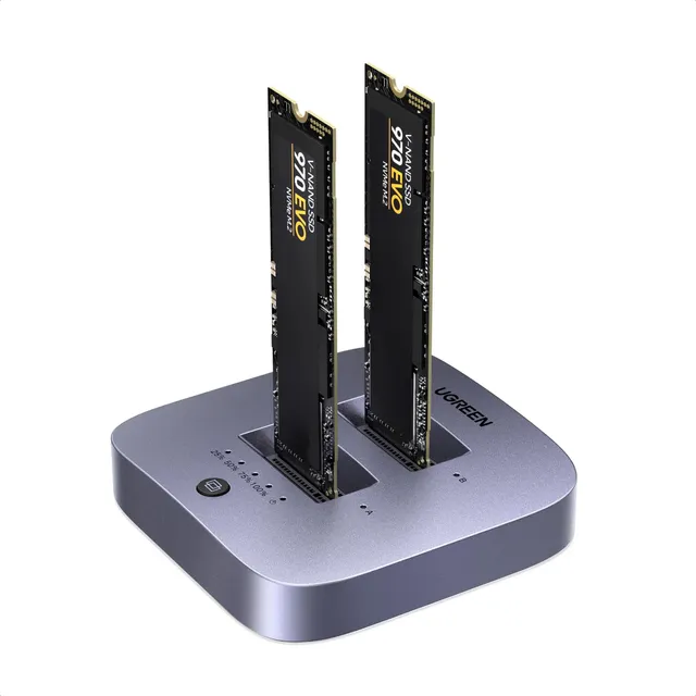 ugreen-stazione-di-docking-m-2-nvme-dual-bay-20gbps-usb-c-con-clonazione-offline image 1