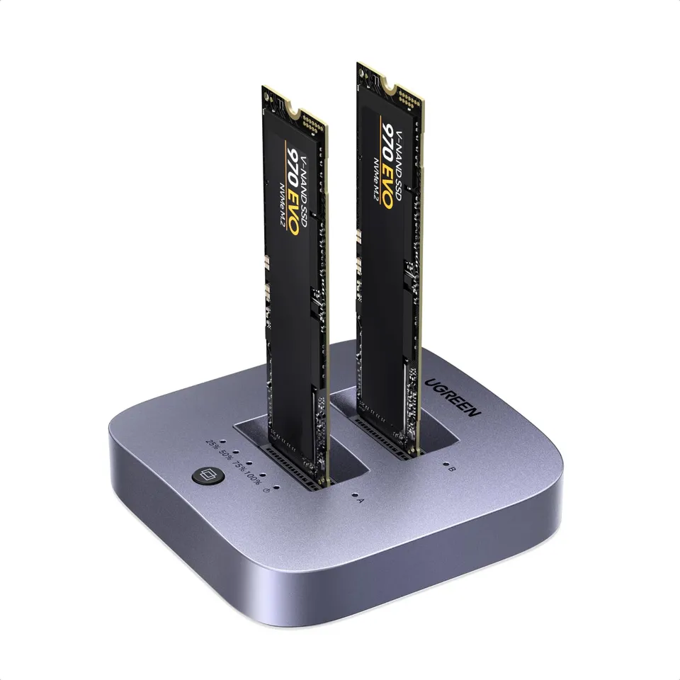 ugreen-stazione-di-docking-m-2-nvme-dual-bay-20gbps-usb-c-con-clonazione-offline image 1