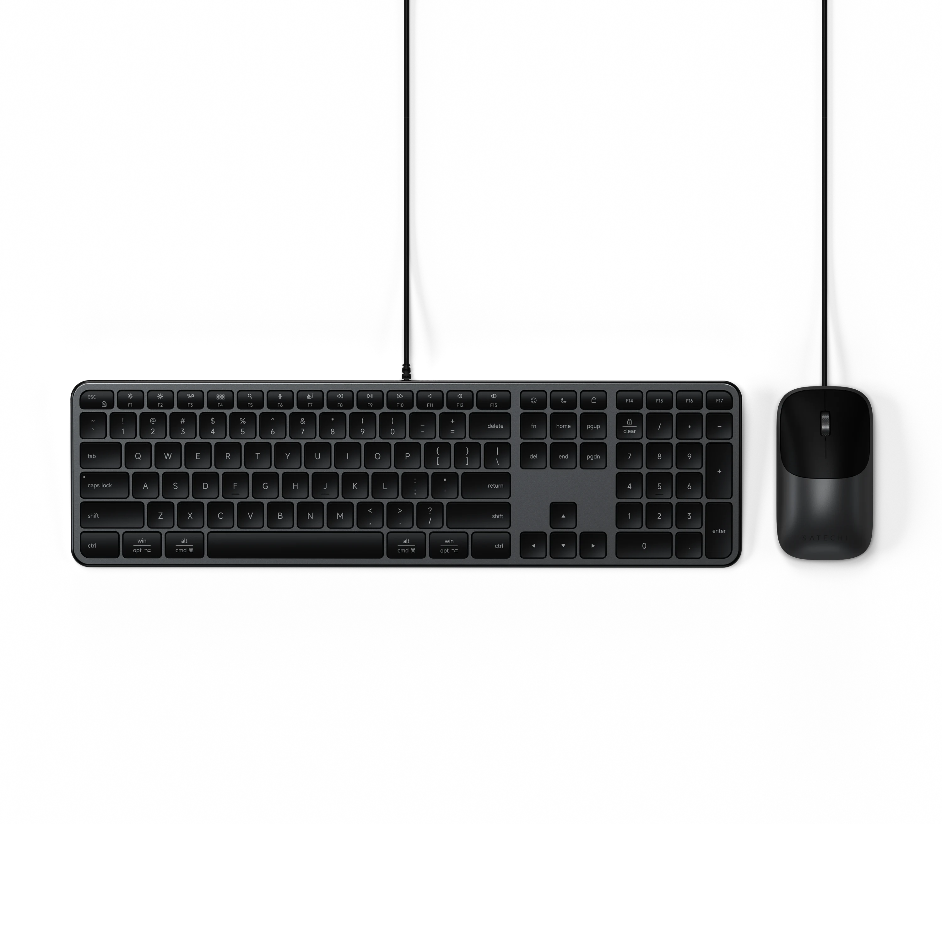 satechi-slim-clx3-combo-cablata-tastiera-mouse-usb-c image 1