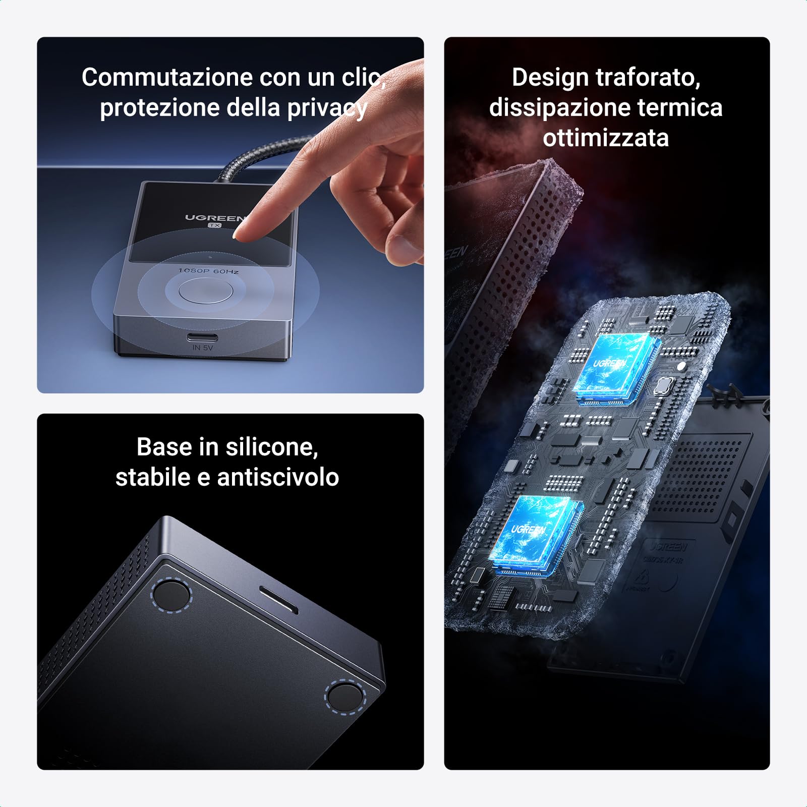 ugreen-trasmettitore-ricevitore-hdmi-wireless-usb-c-tx-hdmi-rx-1080p-60hz-50m-pd image 8