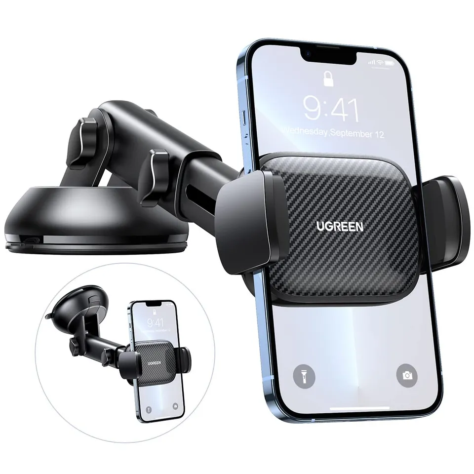 ugreen-supporto-telefono-auto-da-cruscotto-con-ventosa-360 image 1