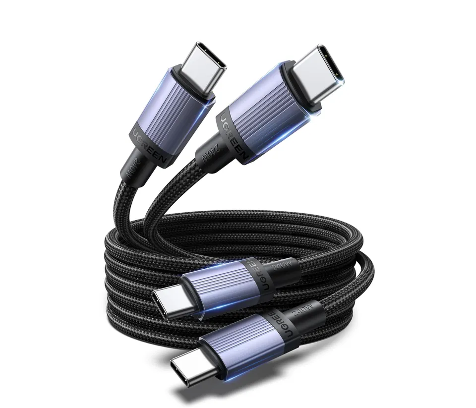 ugreen-cavo-usb-c-240w-2m-in-nylon-confezione-doppia image 1