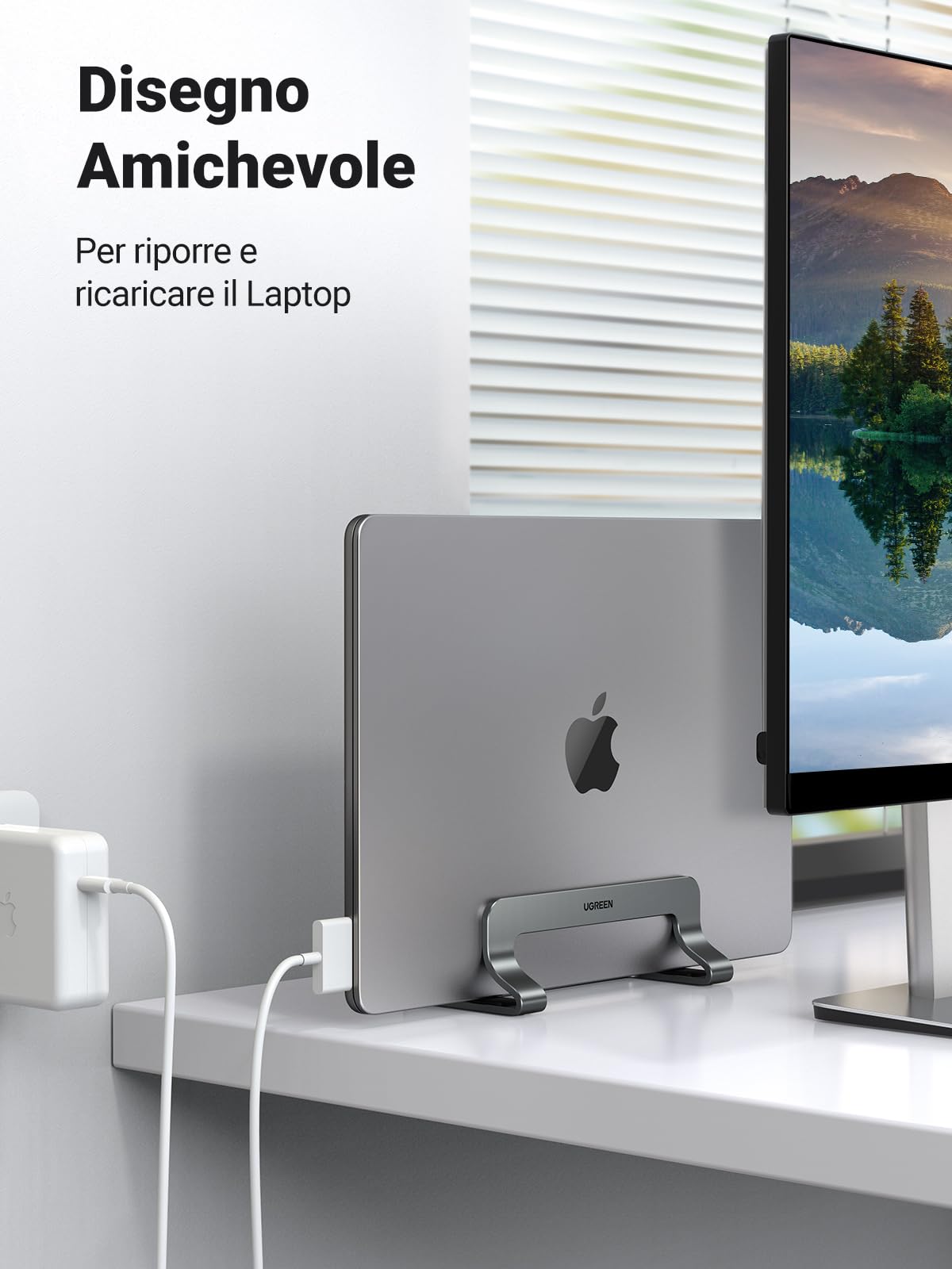 ugreen-supporto-verticale-laptop-in-alluminio-regolabile-grigio image 7